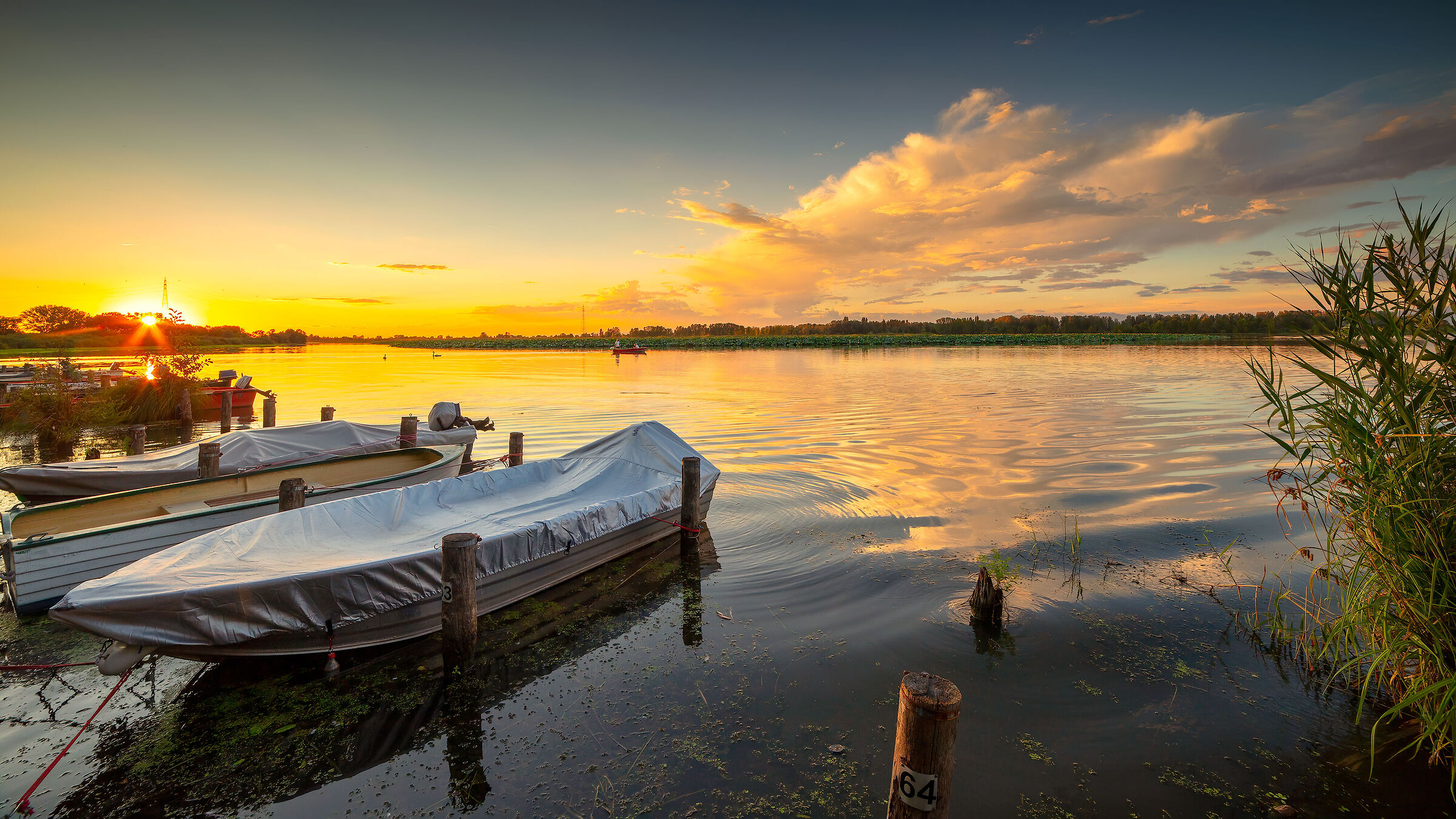 Tramonto sul Lago Superiore di Mantova