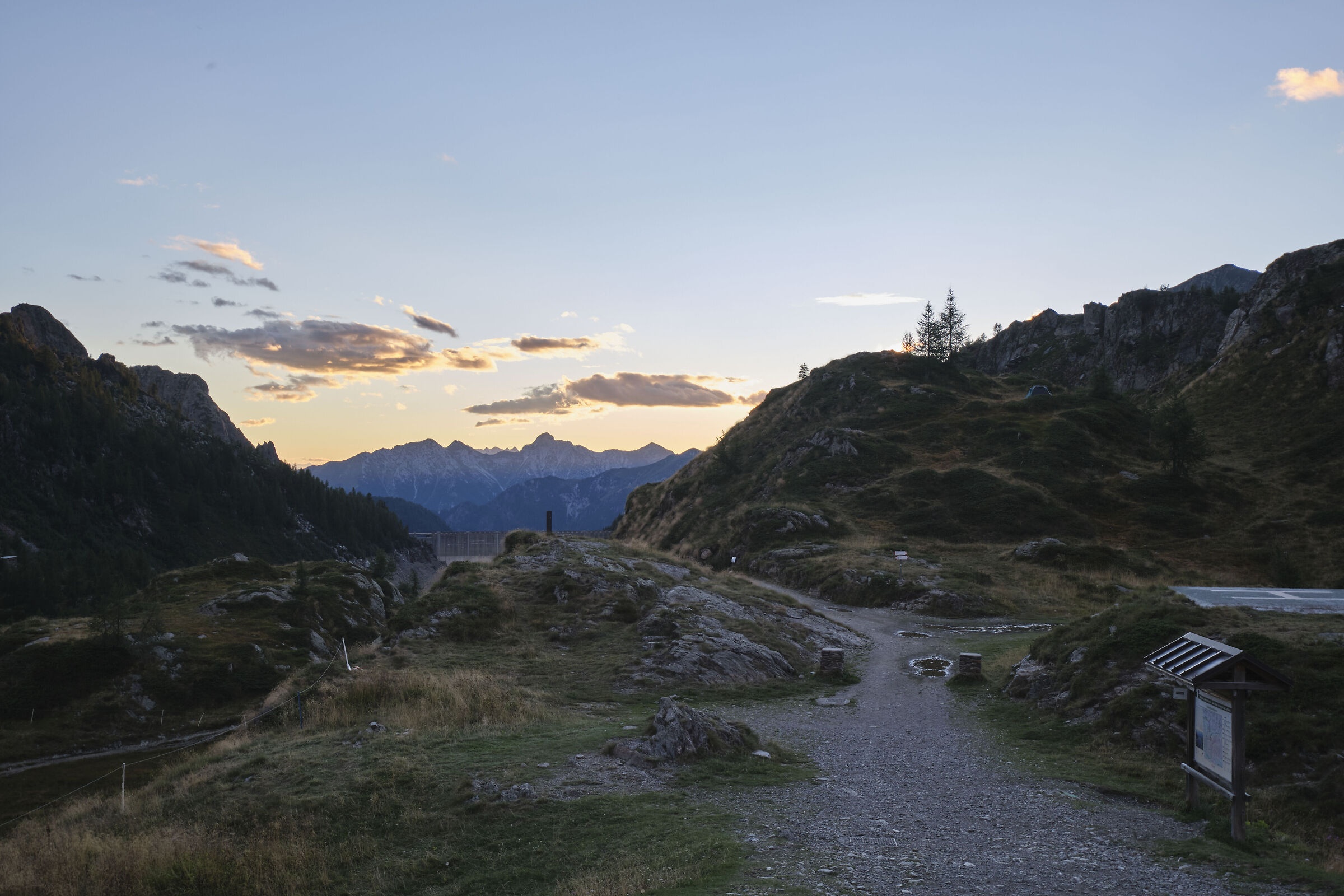Tramonto dal Rifugio Calvi
