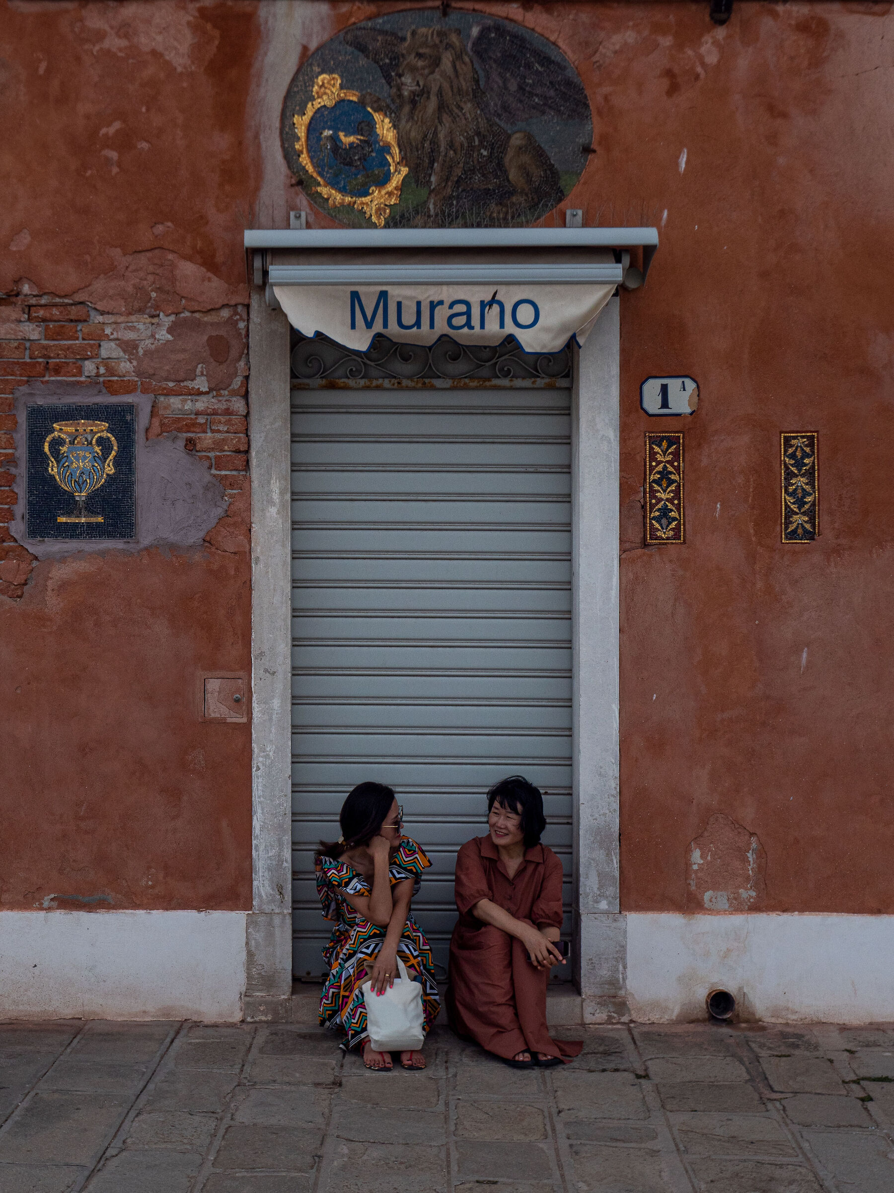 A chat in Murano