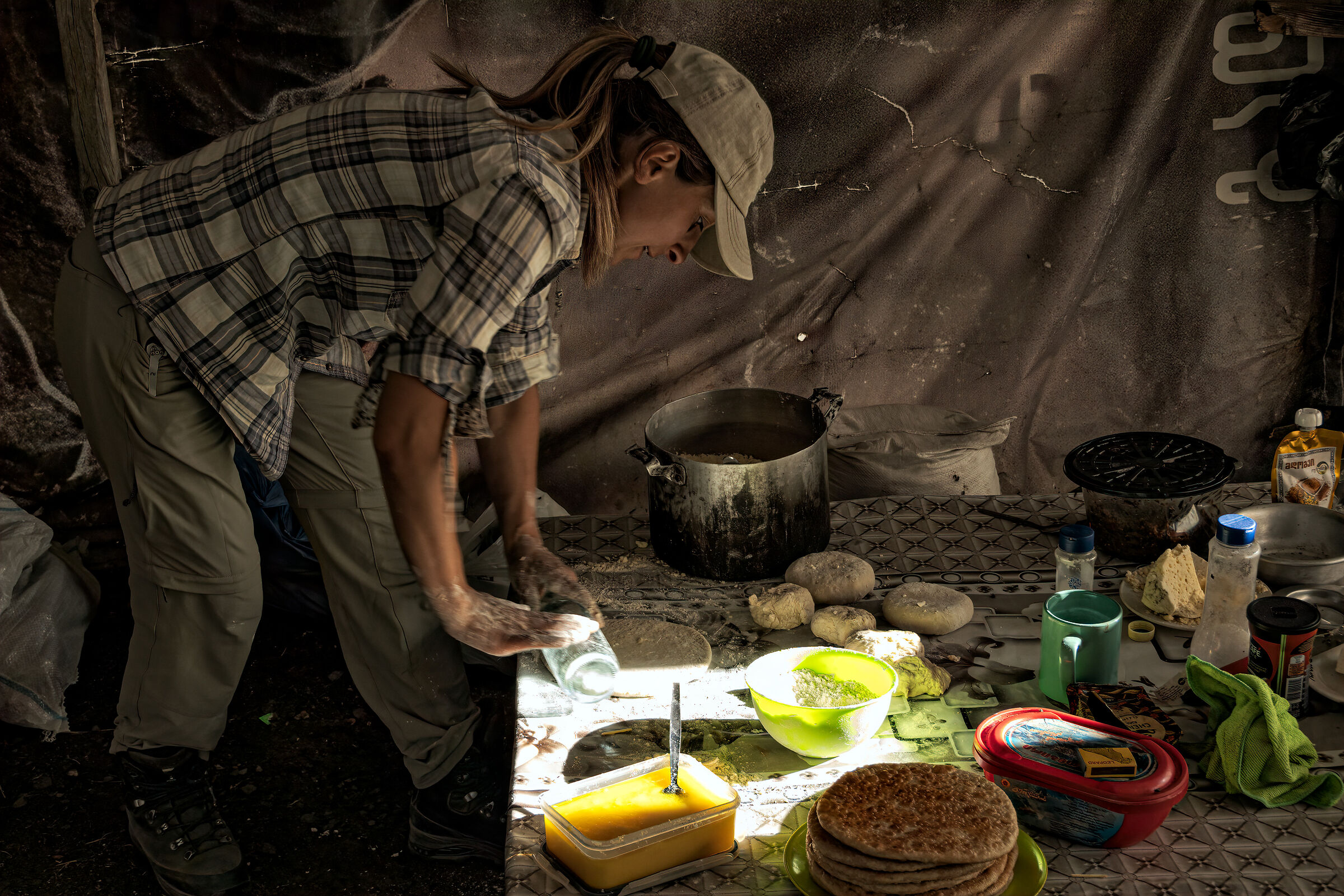 La preparazione del Khachapuri