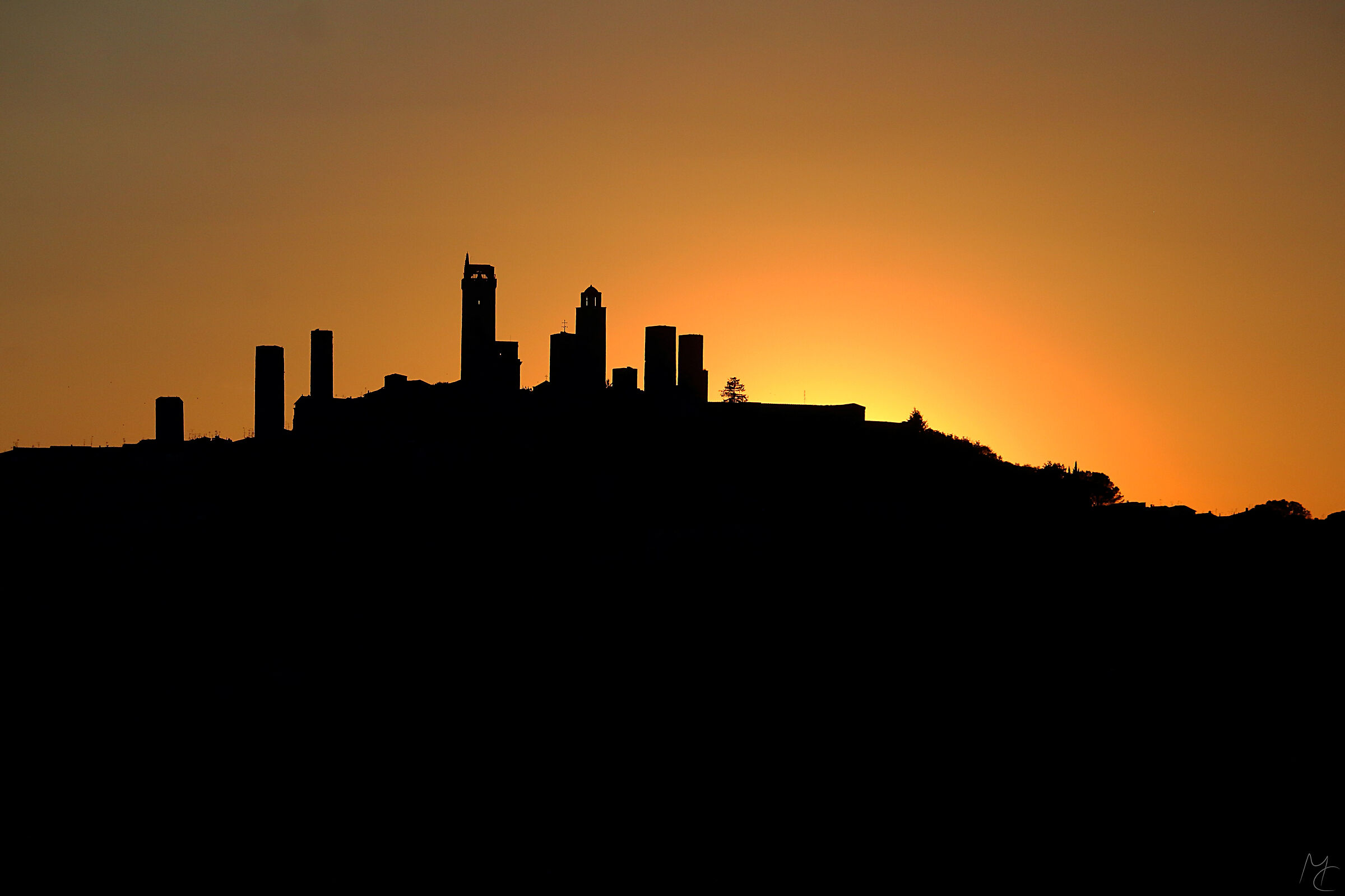 (Silhouette di) San Gimignano