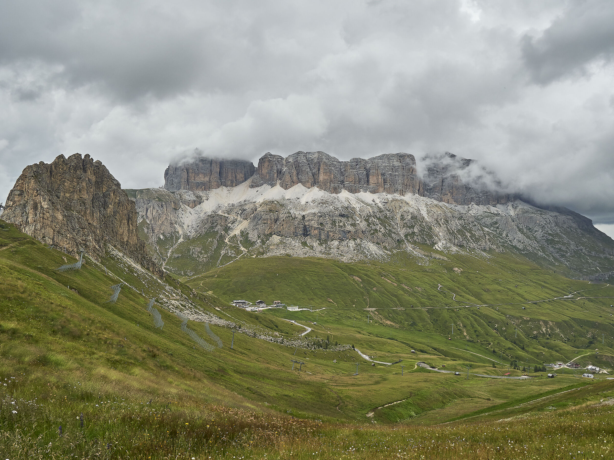 The Sella group from the Viel del Pan trail