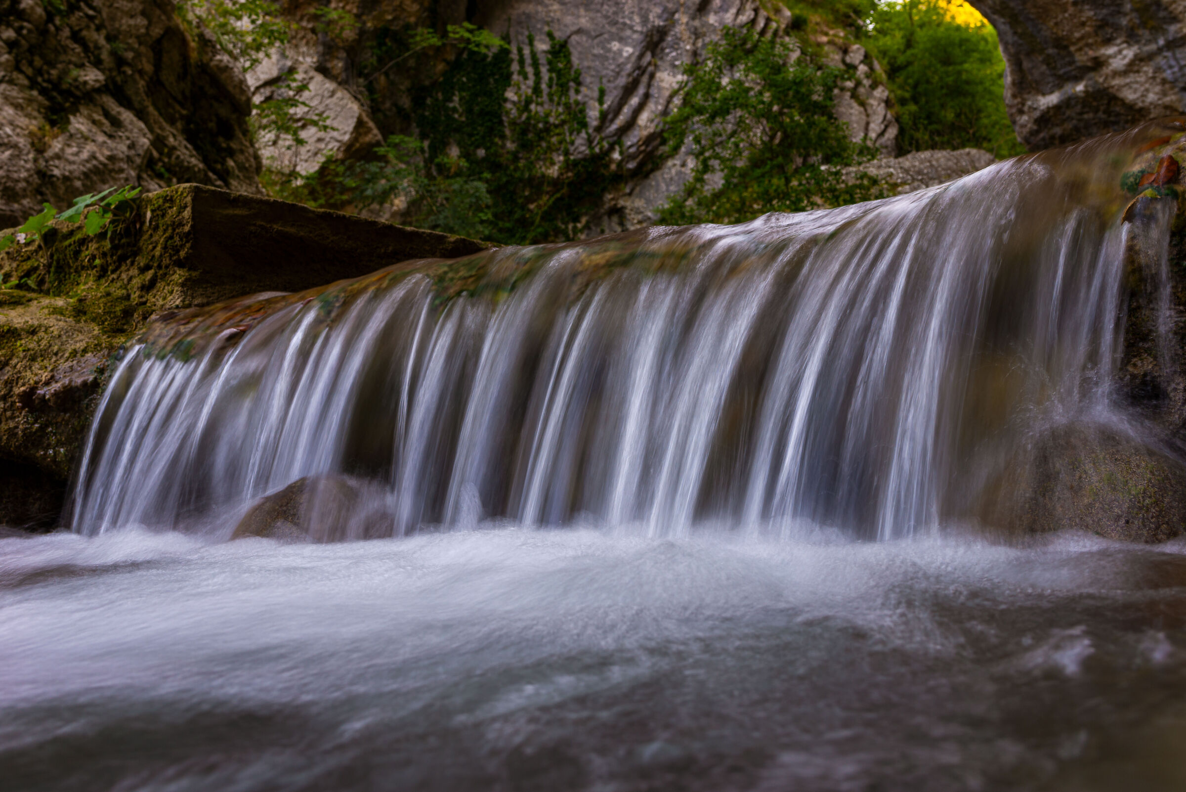 Waterfall in dry