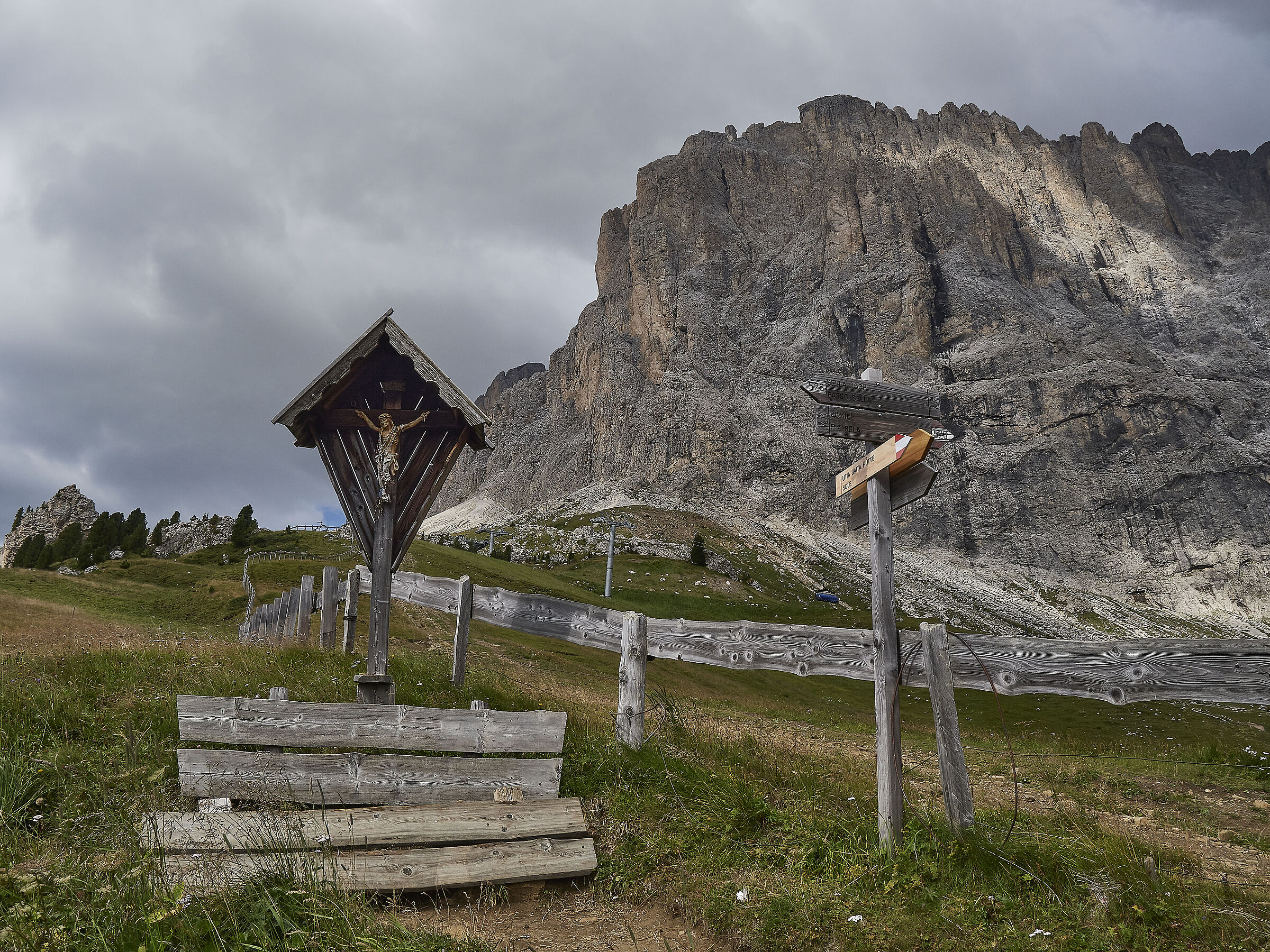 Tabernacle with Sassolungo in the background