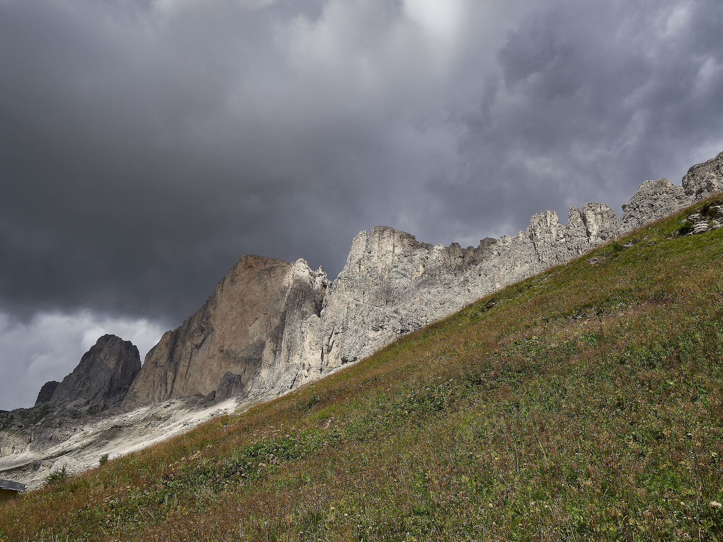 Le cime del Catinaccio nelle luci della sera