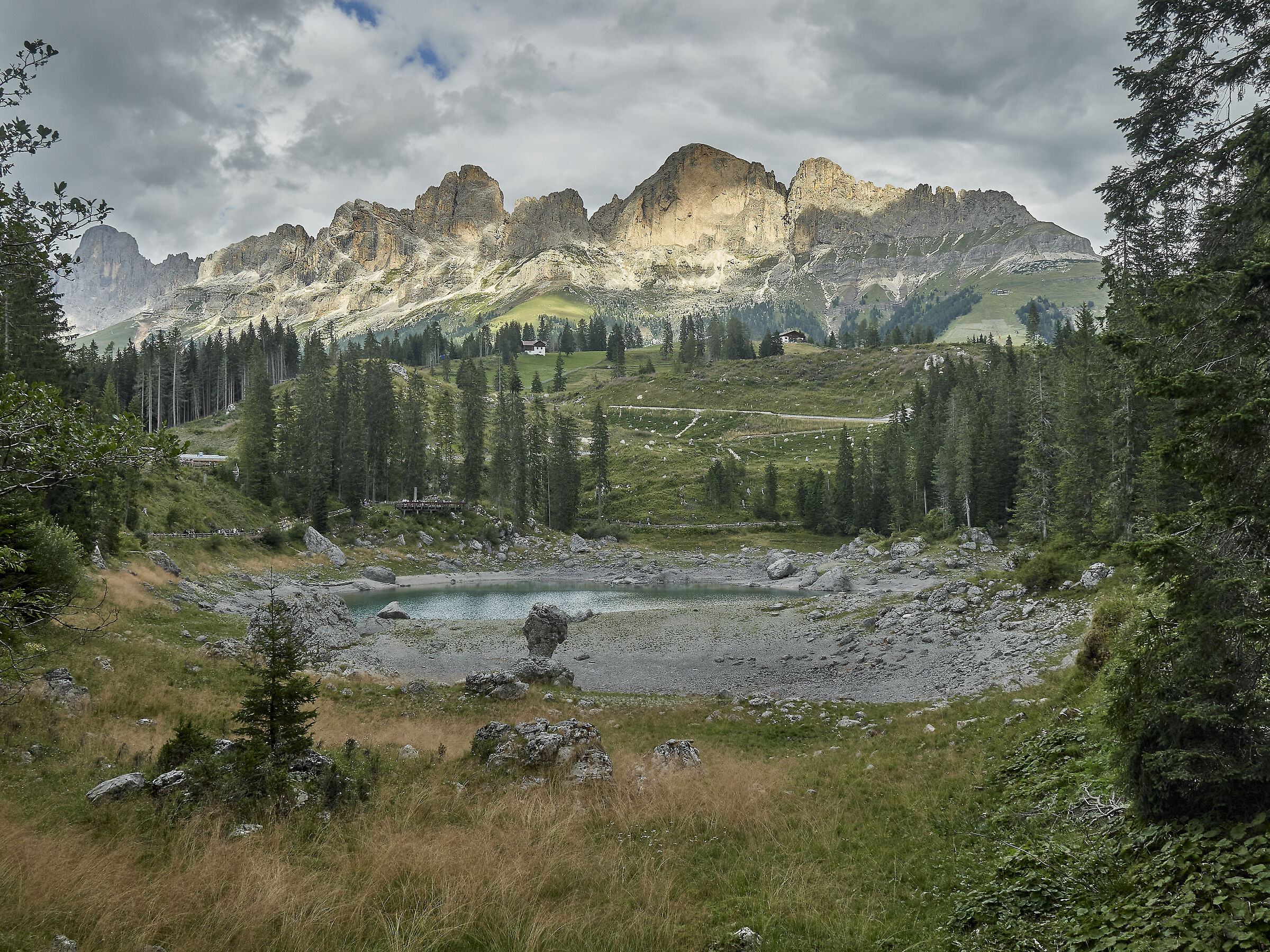 The Catinaccio and Lake Carezza (what remains)