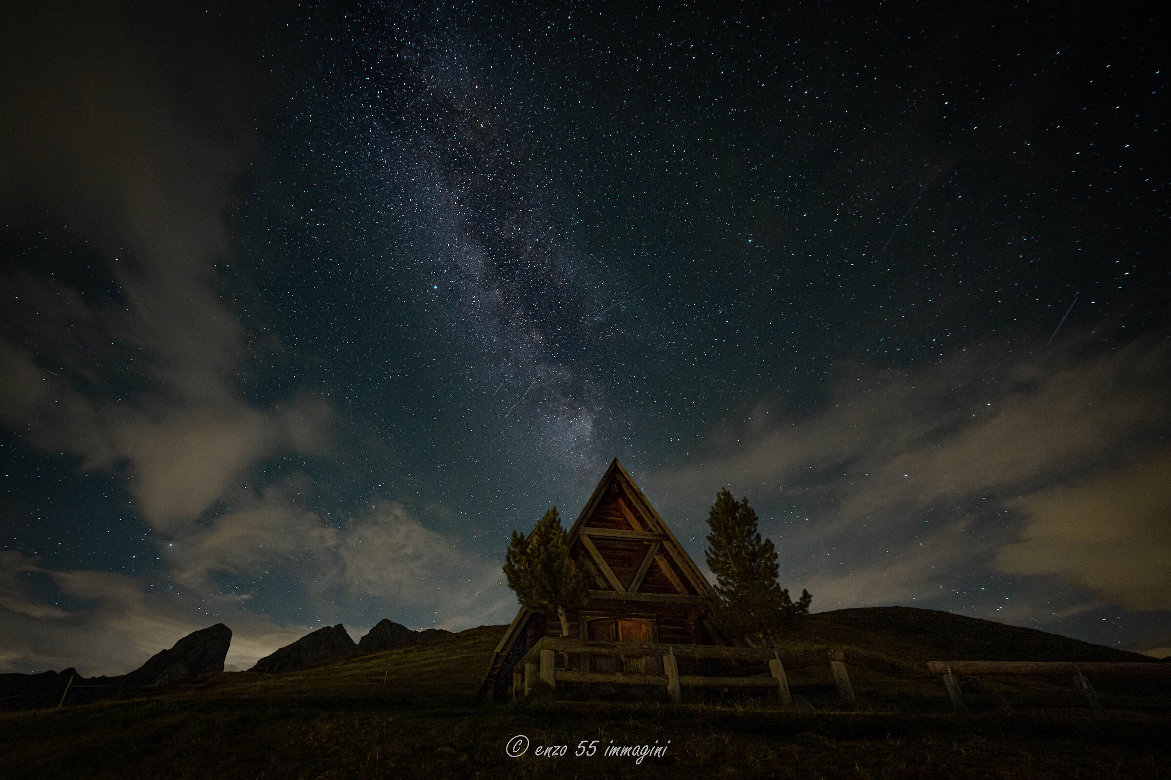 milky at a yellow step