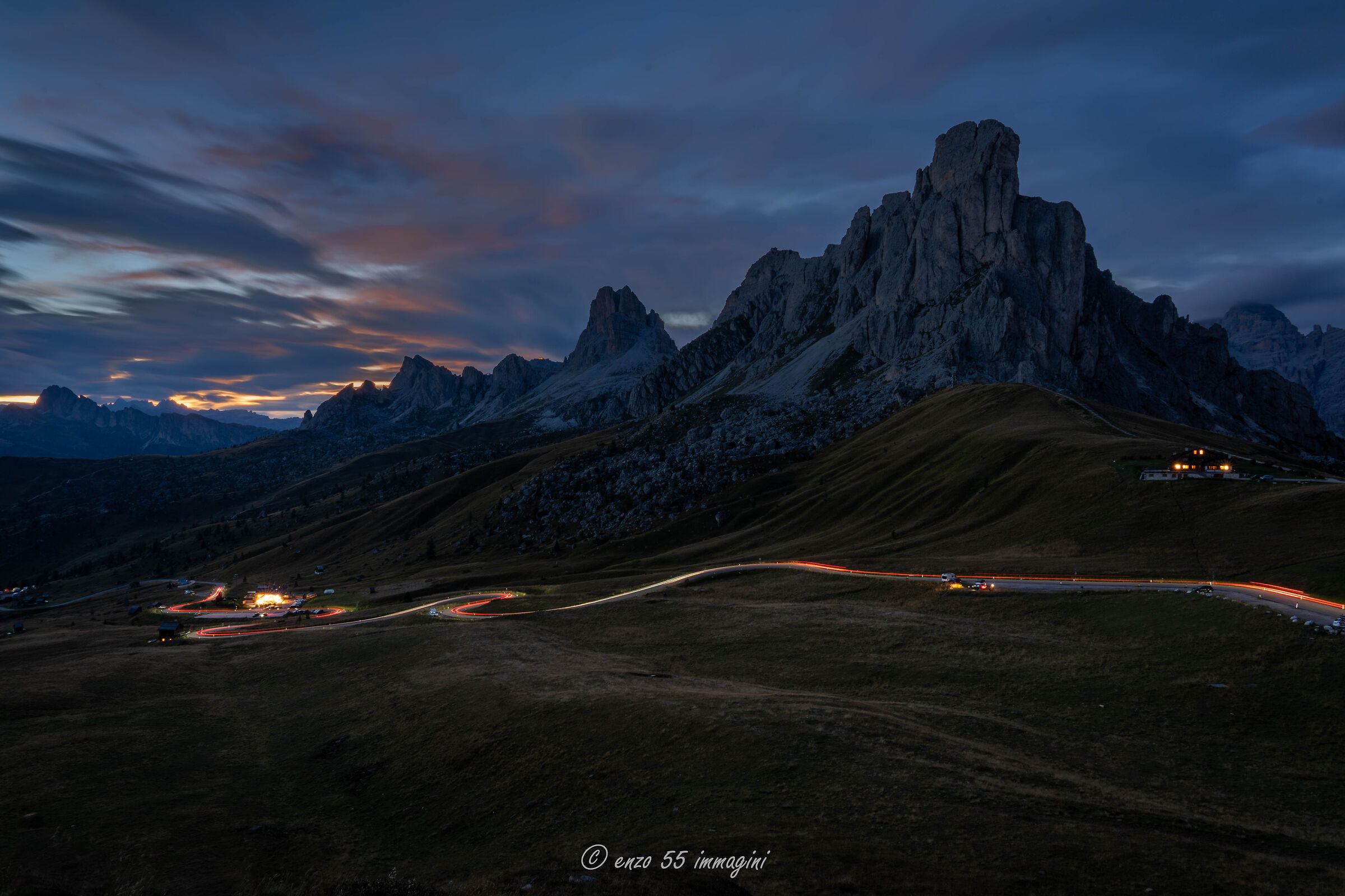 passo giau tramonto