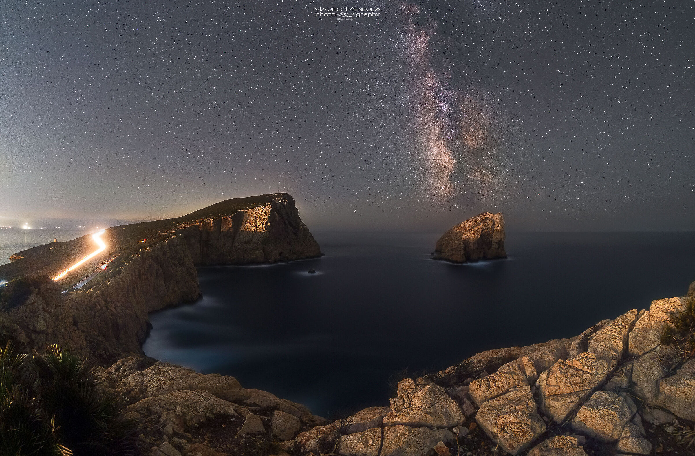Capo Caccia by night
