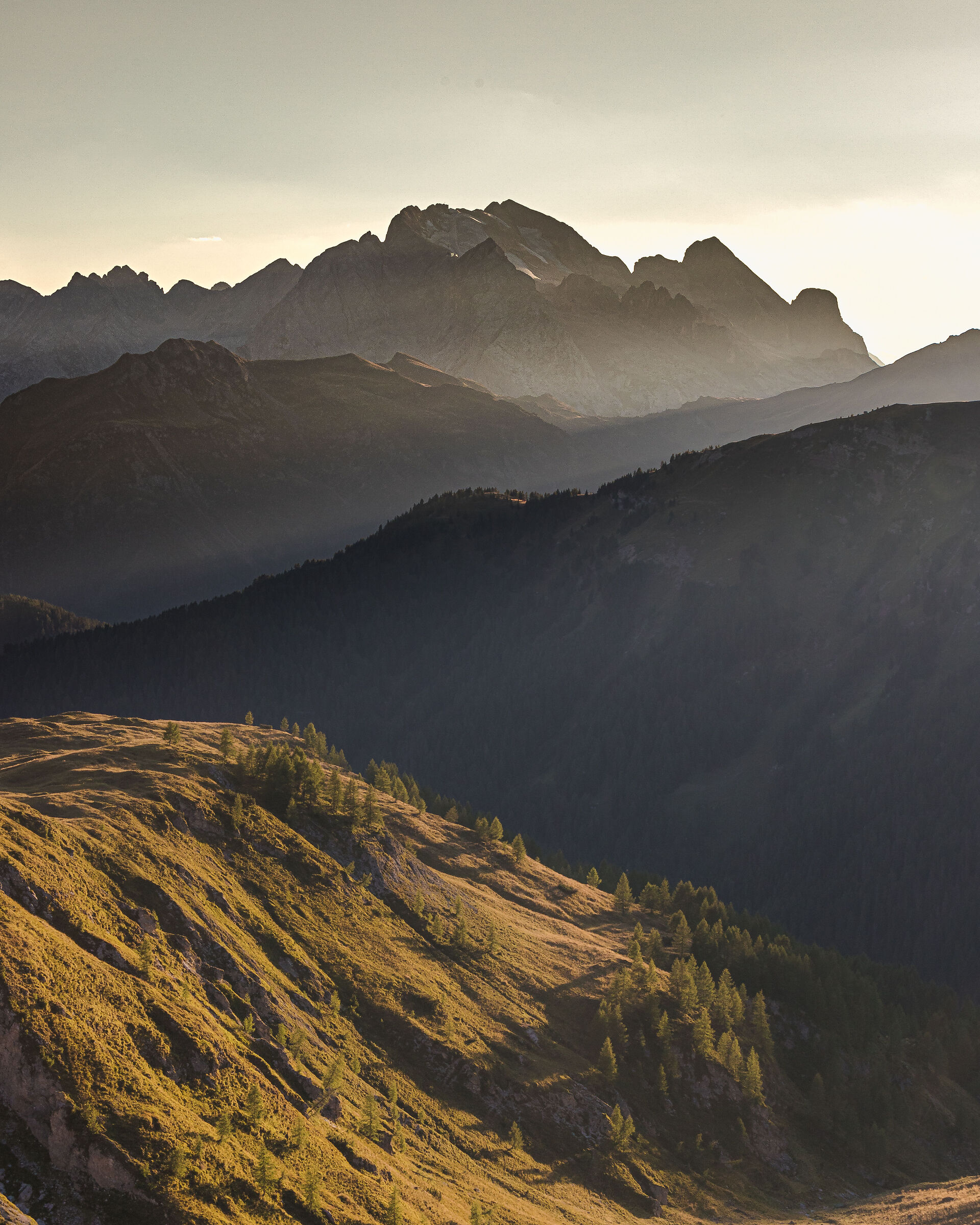 marmolada at sunset