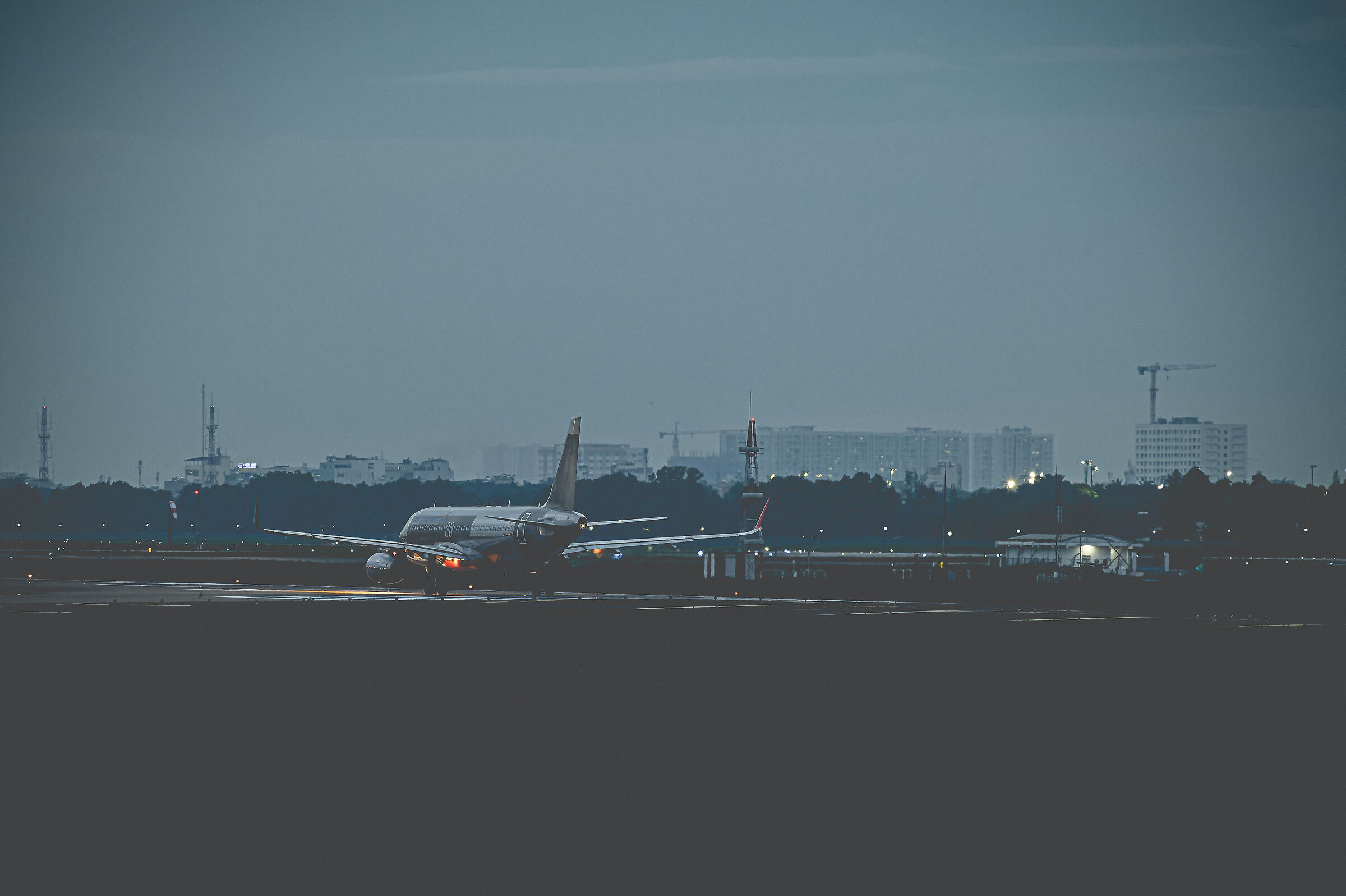 Airport at dawn