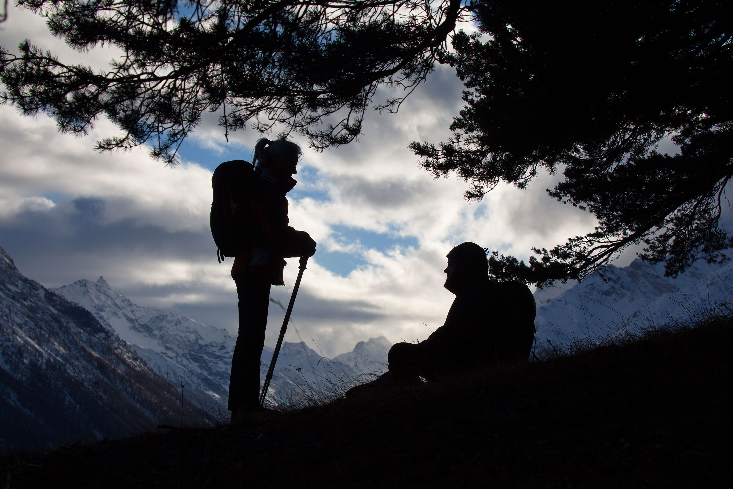Silhouette in Val di Rhemes