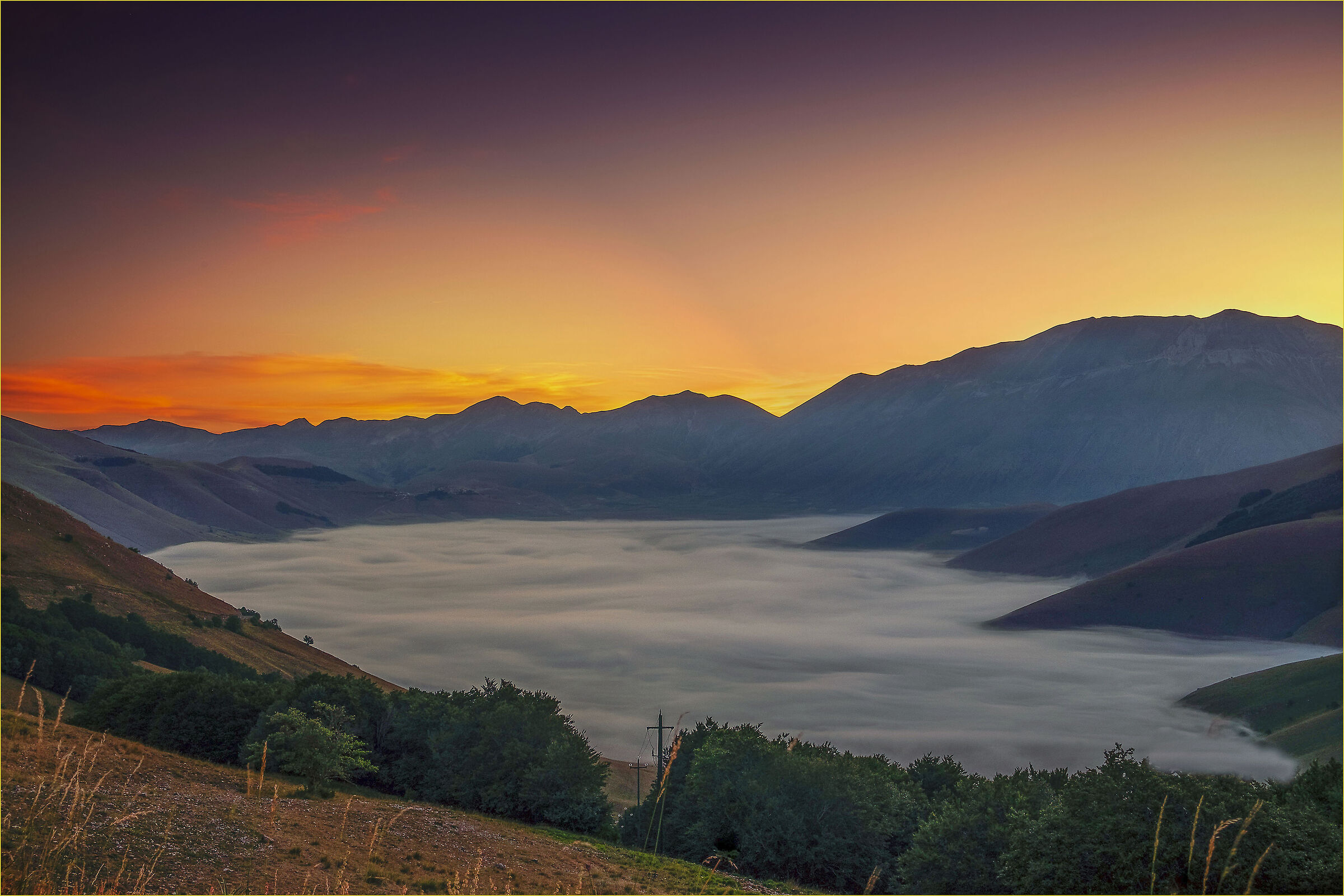Alba su Pian Grande di Castelluccio