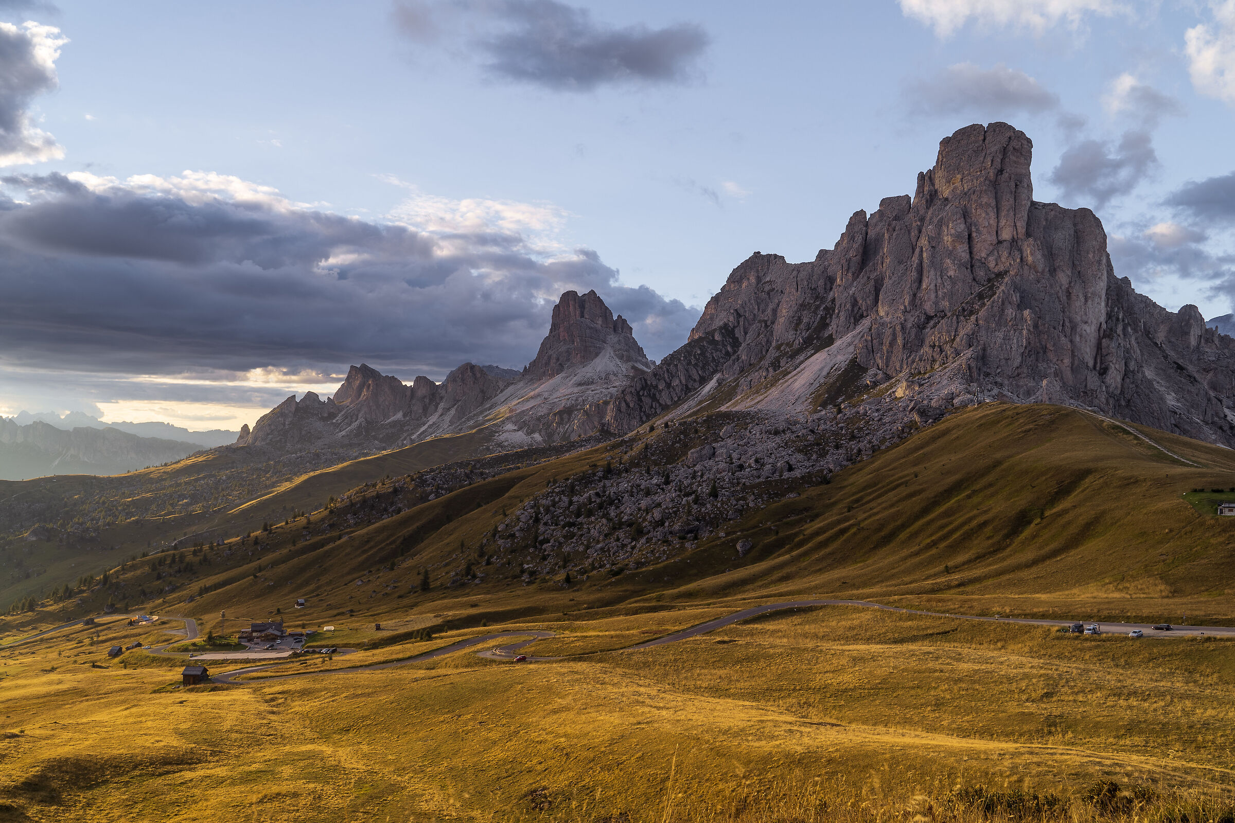 Giau Pass at Sunset