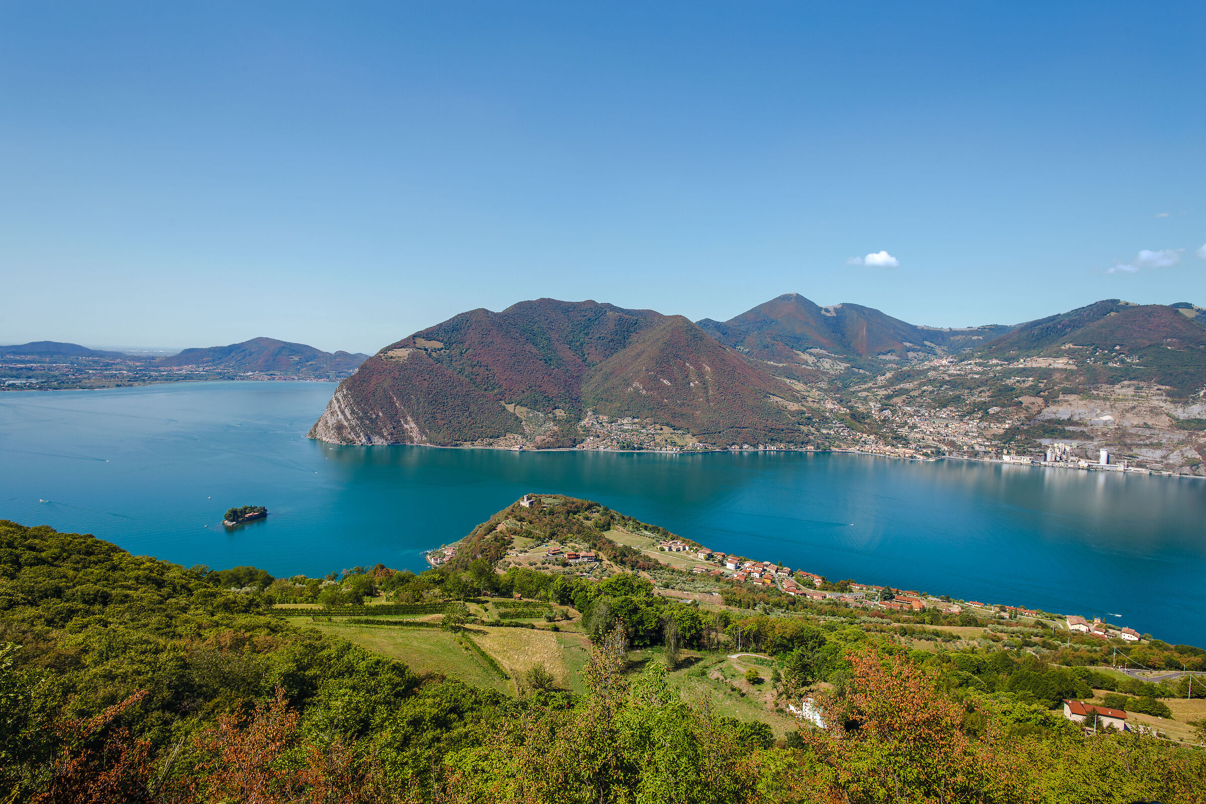Lake Iseo seen from Monte Isola