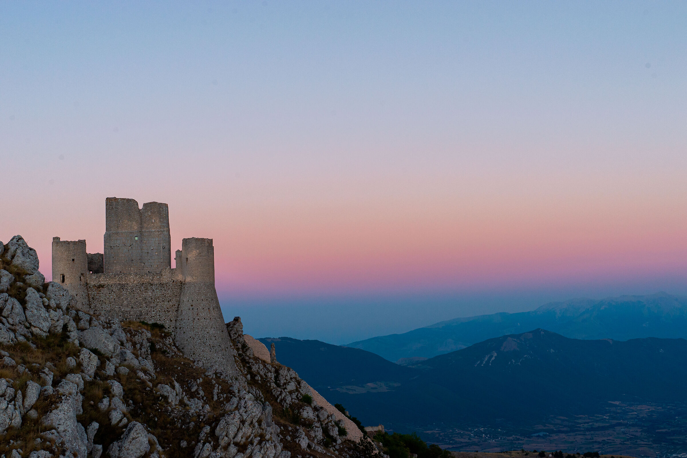 Rocca Calascio at sunset