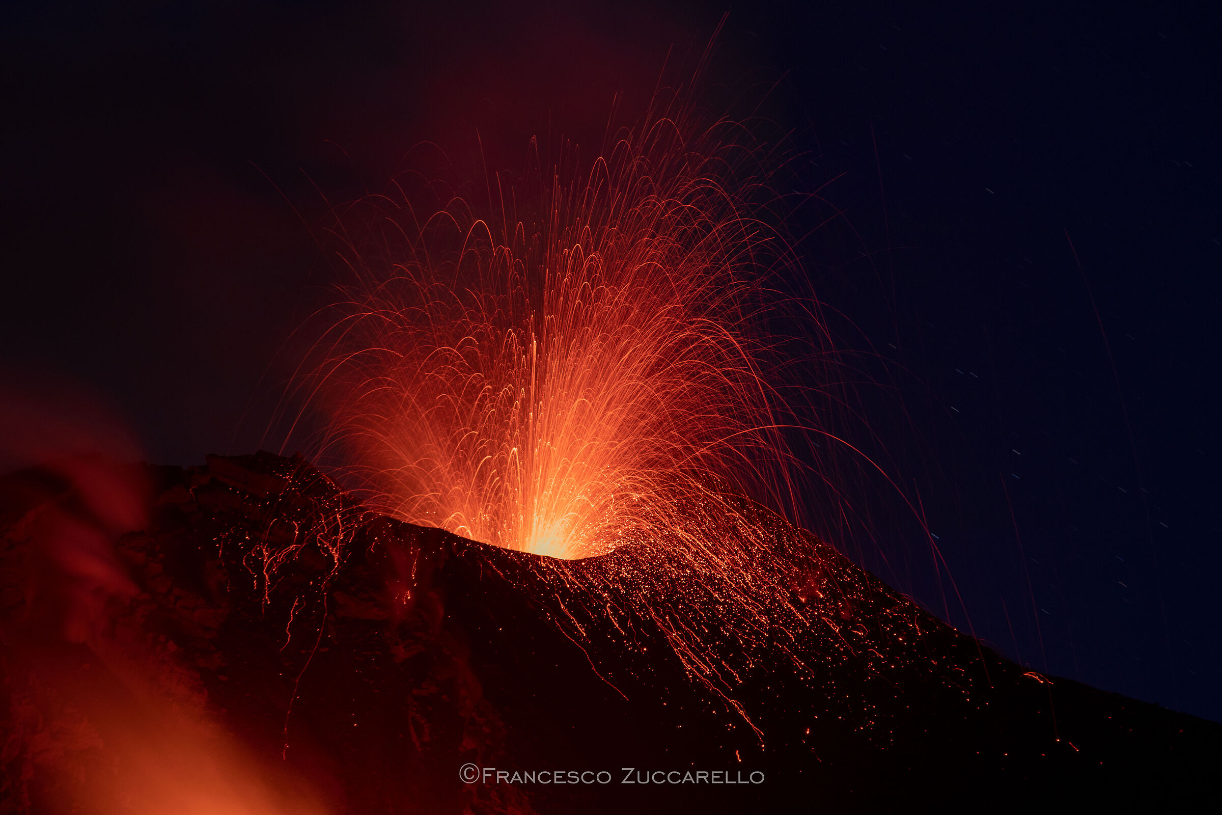 Close-up of Strombolian activity at Etna.