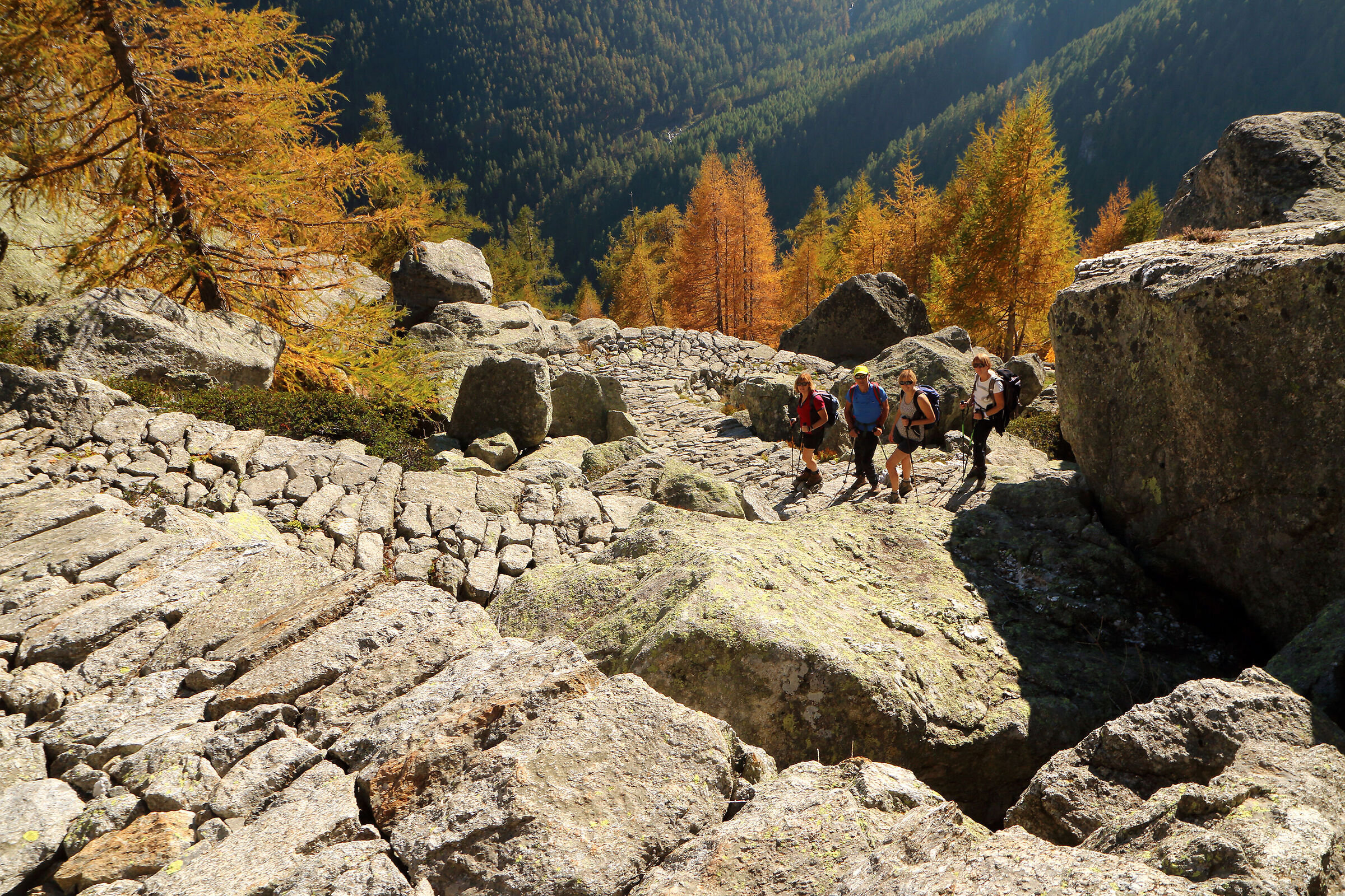 the Truzzo mule track - a masterpiece -