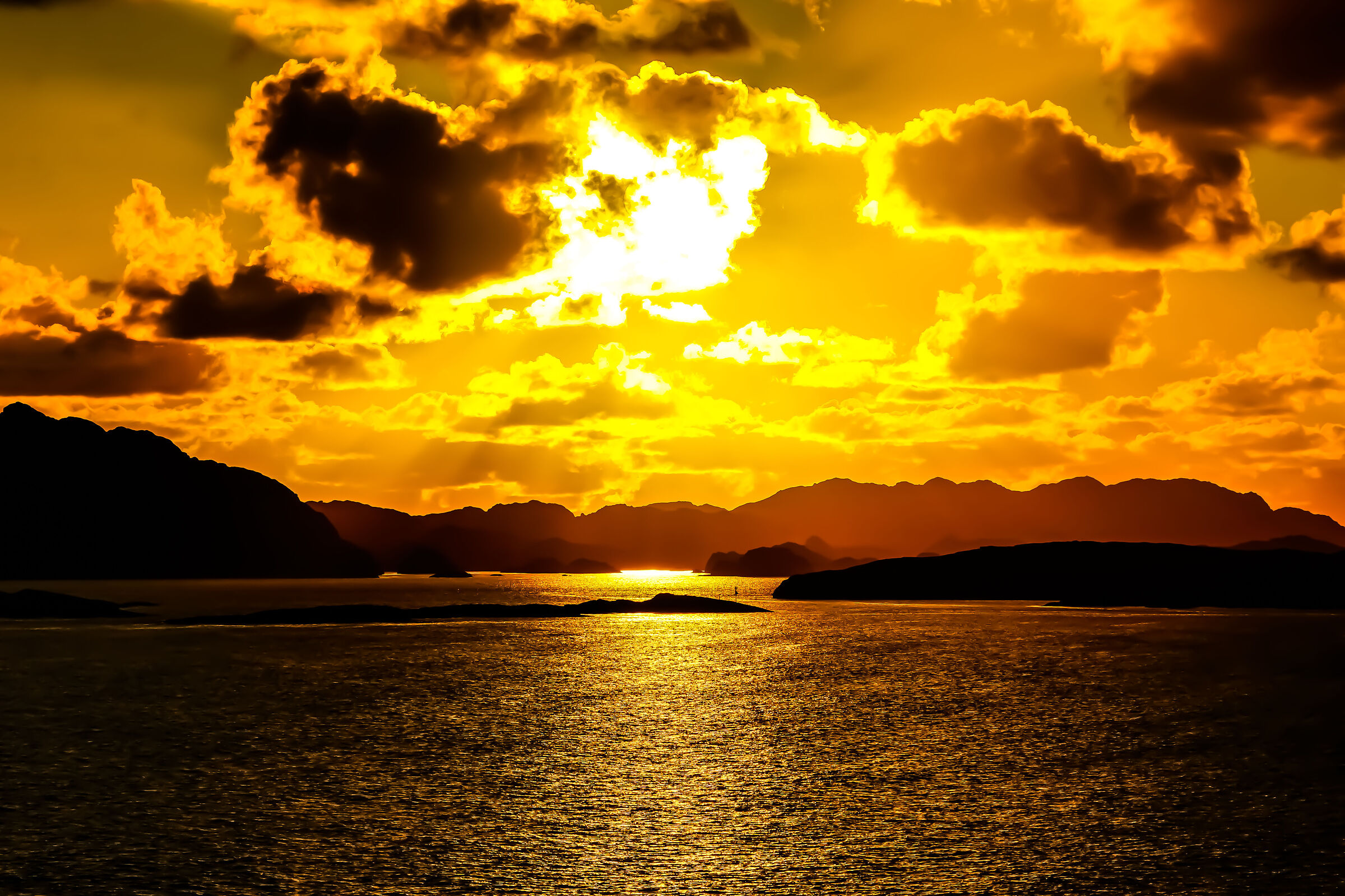 Midnight sun Norway