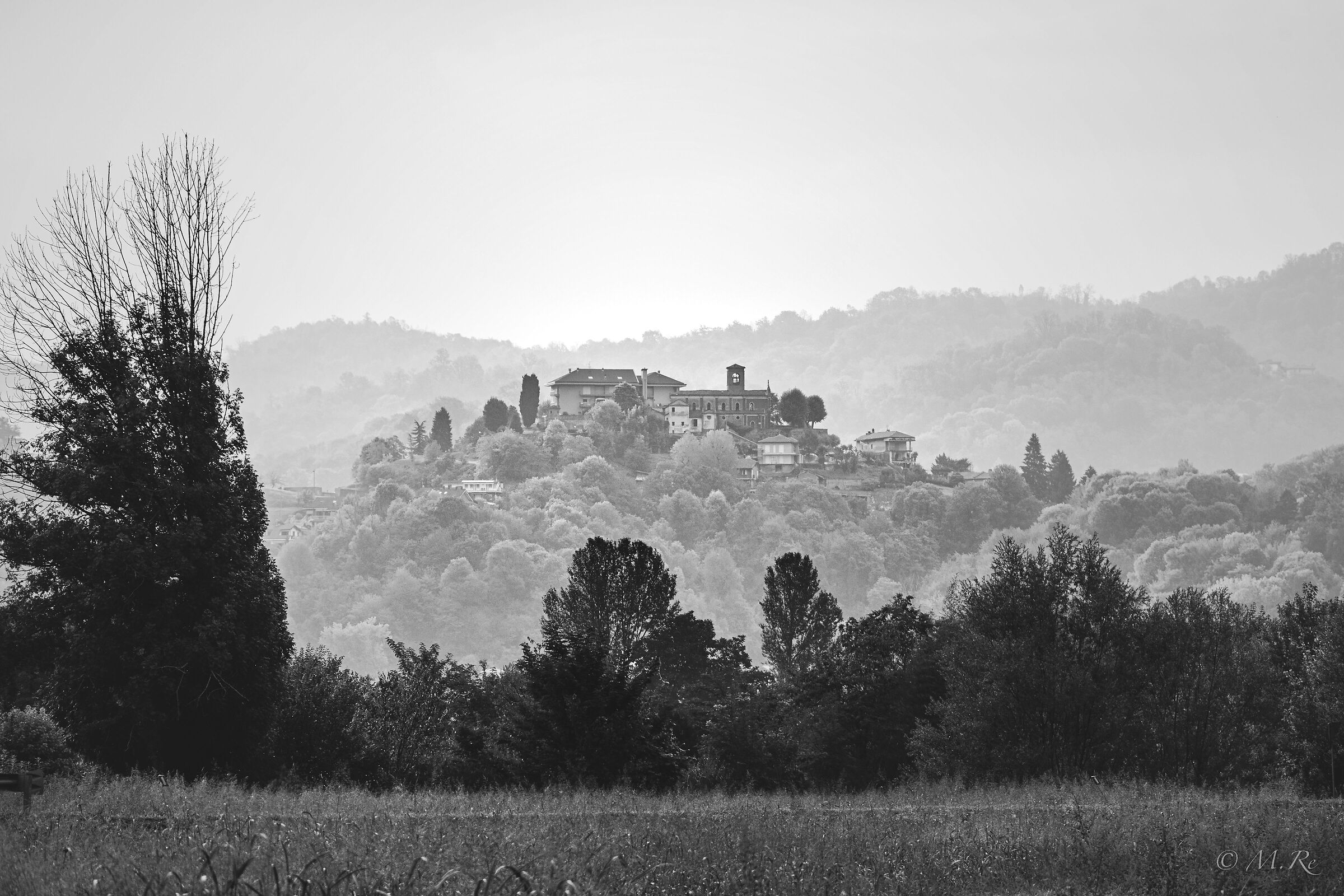 Paesaggio in bianco e nero