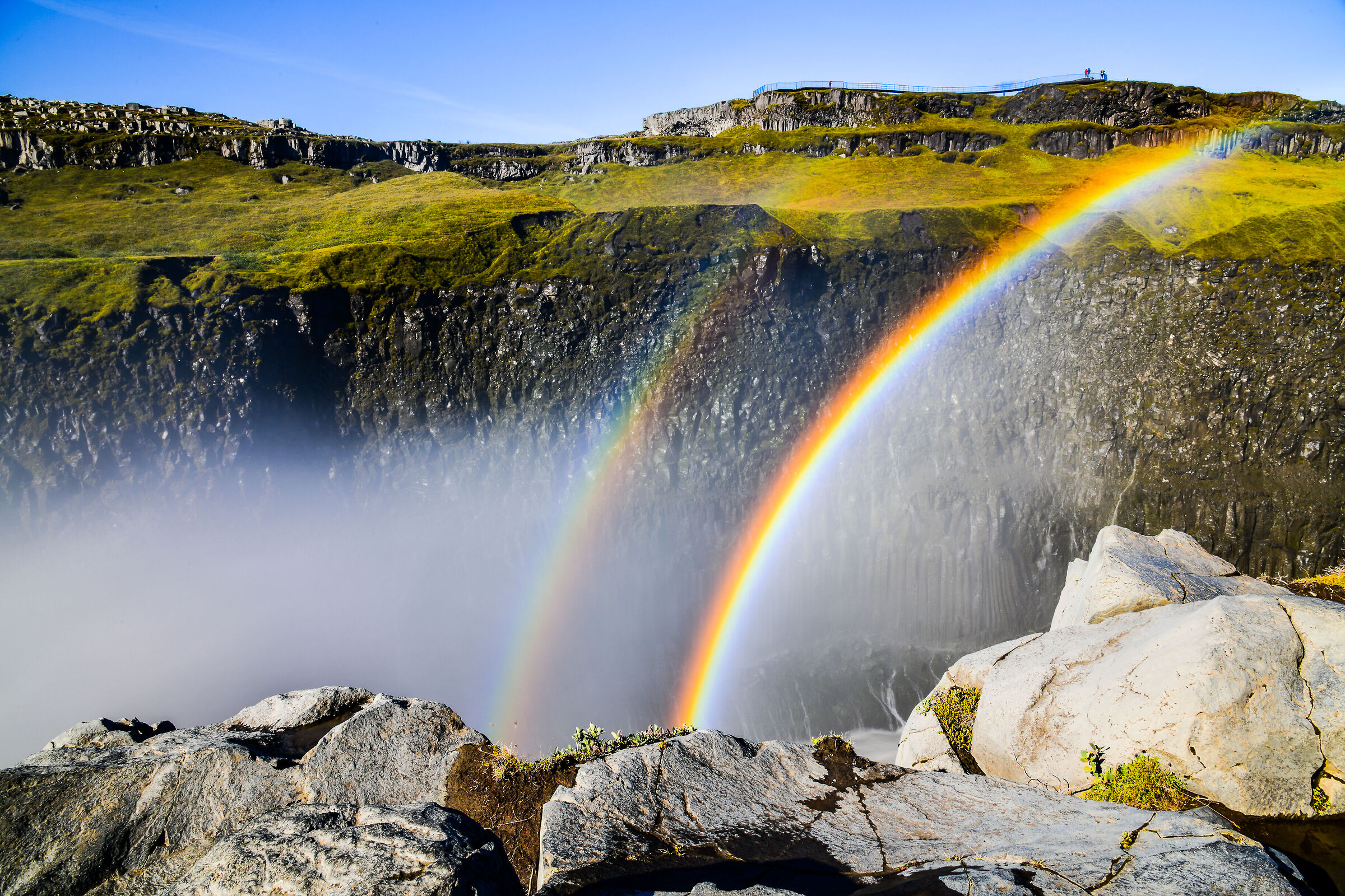 Doppio arcobaleno a Dettifoss - Islanda