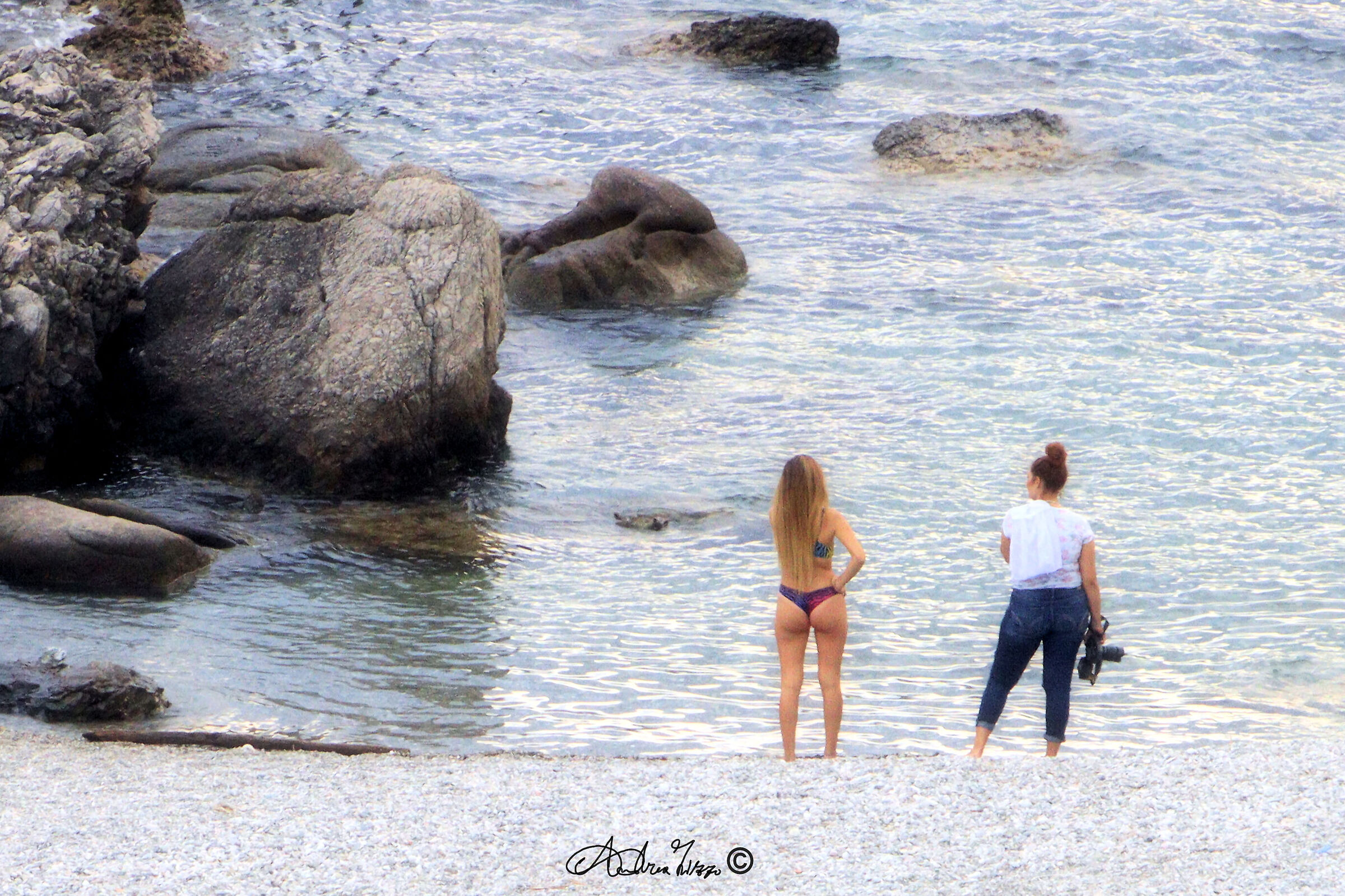 la modella e la fotografa