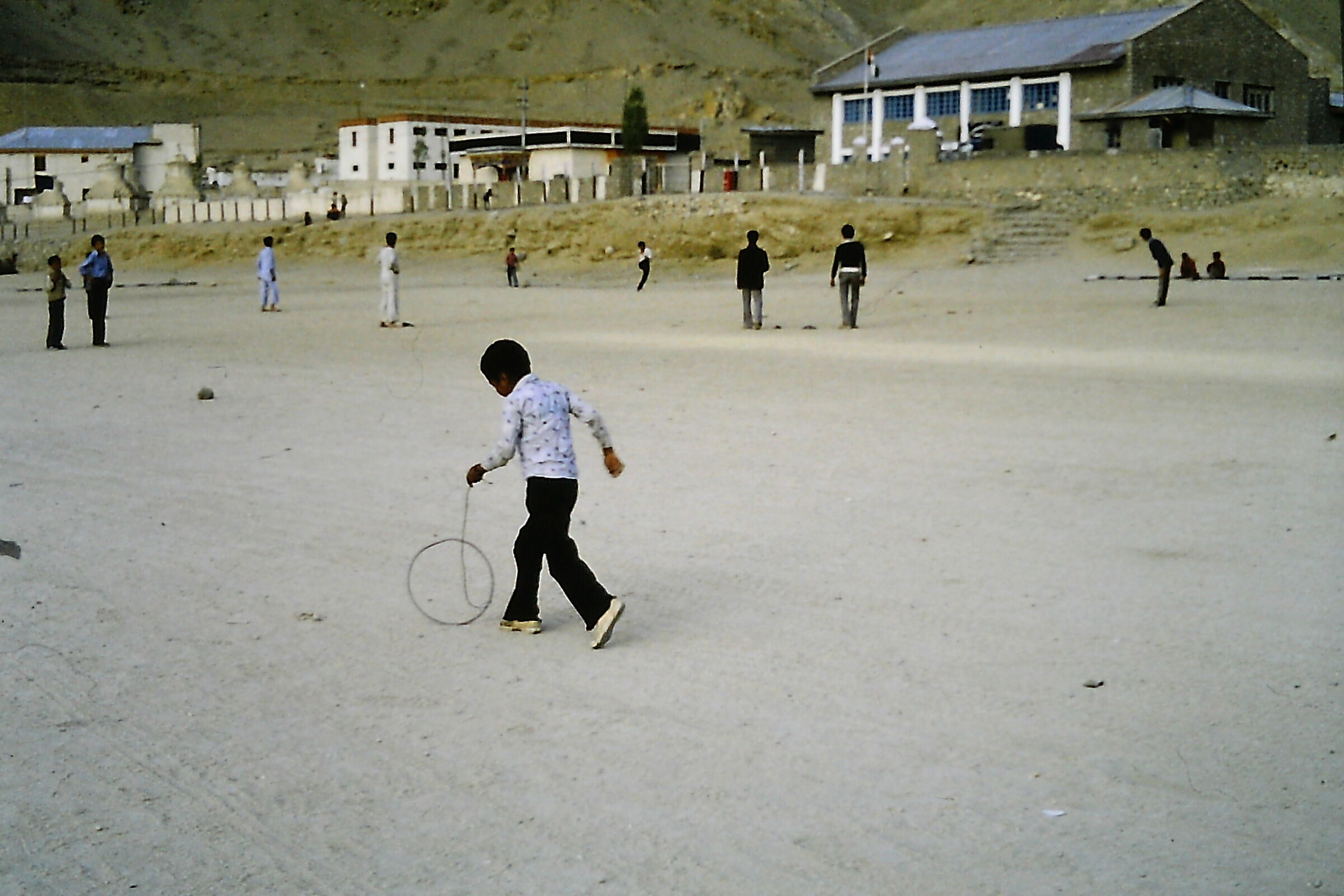 In a square of Leh capital Laddah -August 1983-
