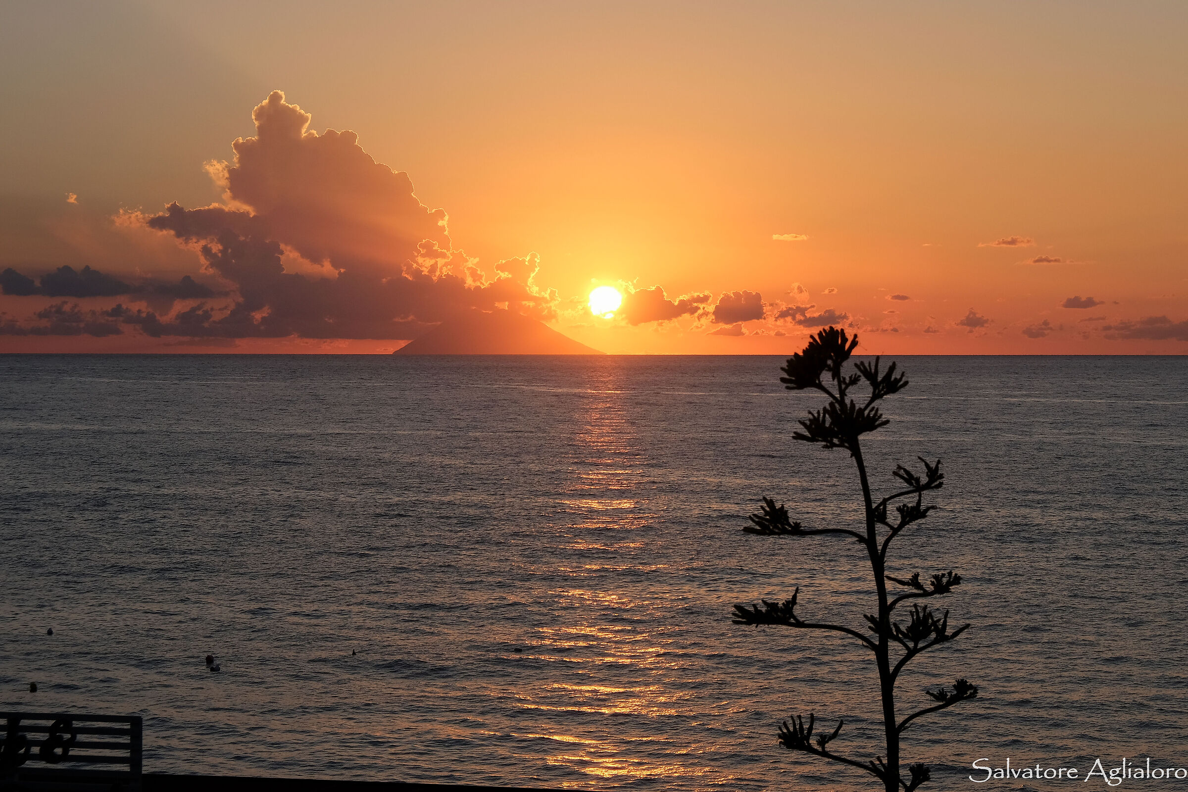 Tropea at sunset