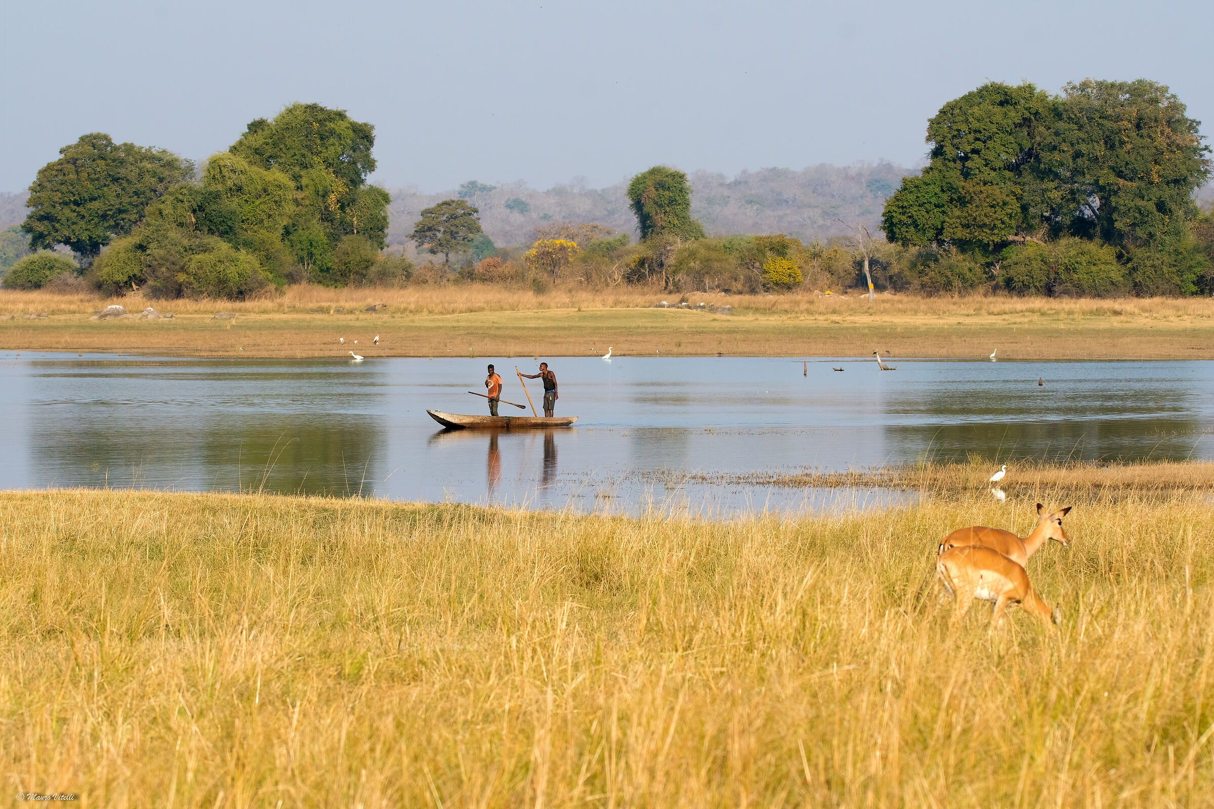 Fishermen on the Lufupa River (Zambia)
