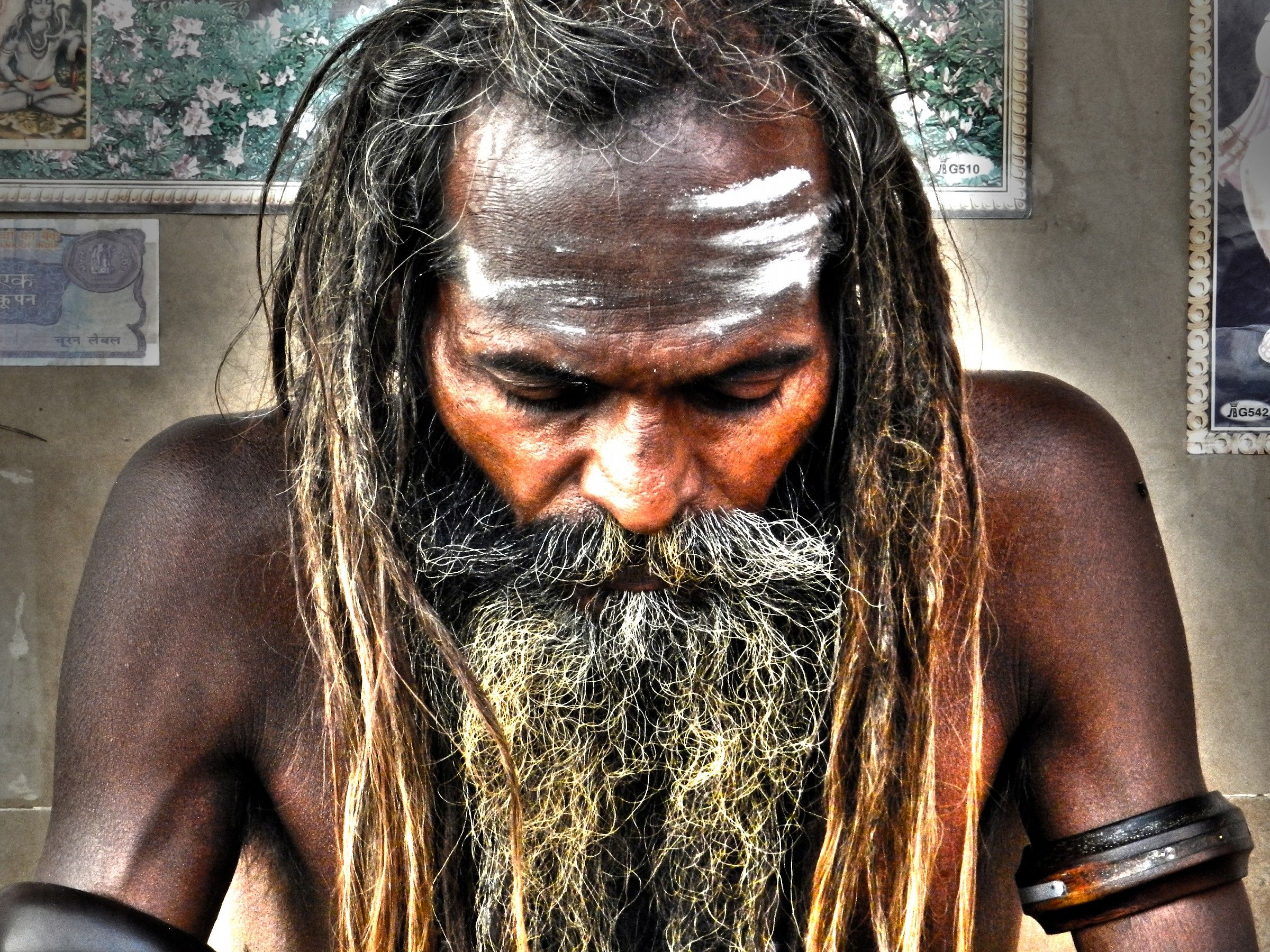 Sadhu in meditazione