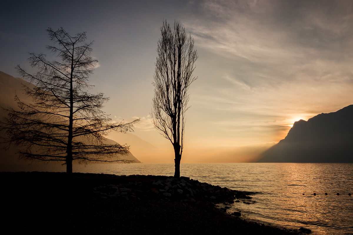 A sunset for two ...