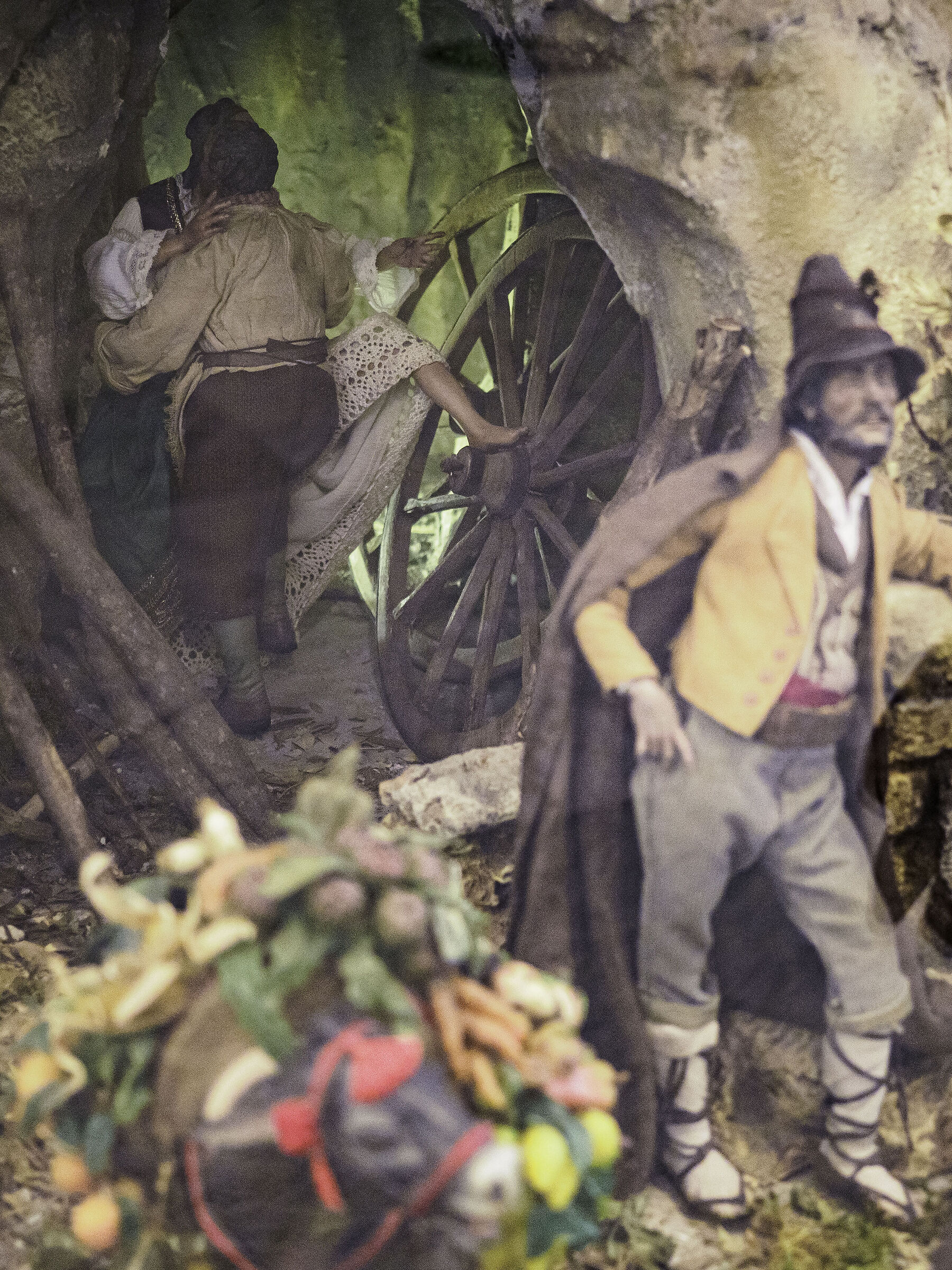 Coppia libertina su presepe