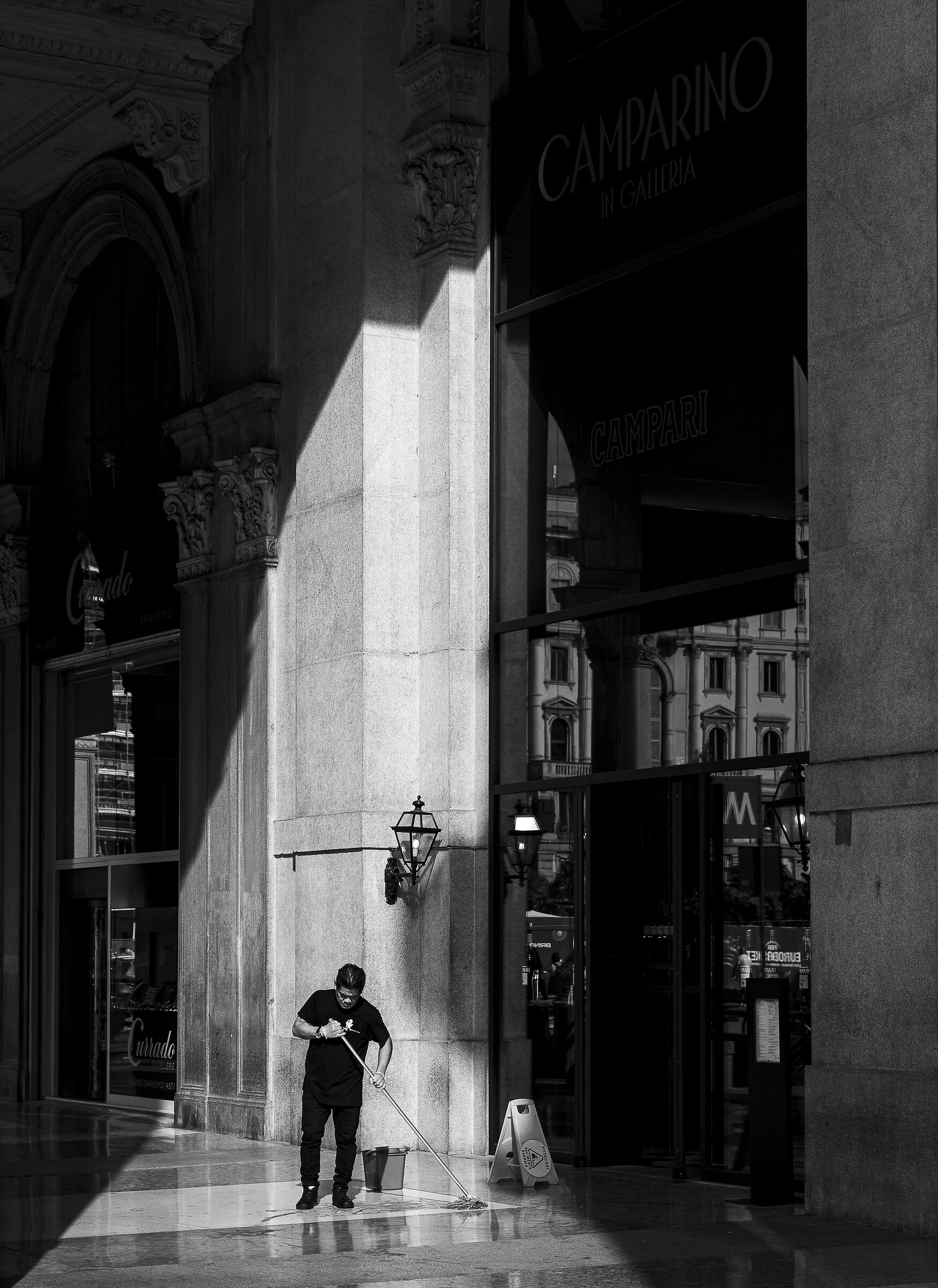 Worker in Milan
