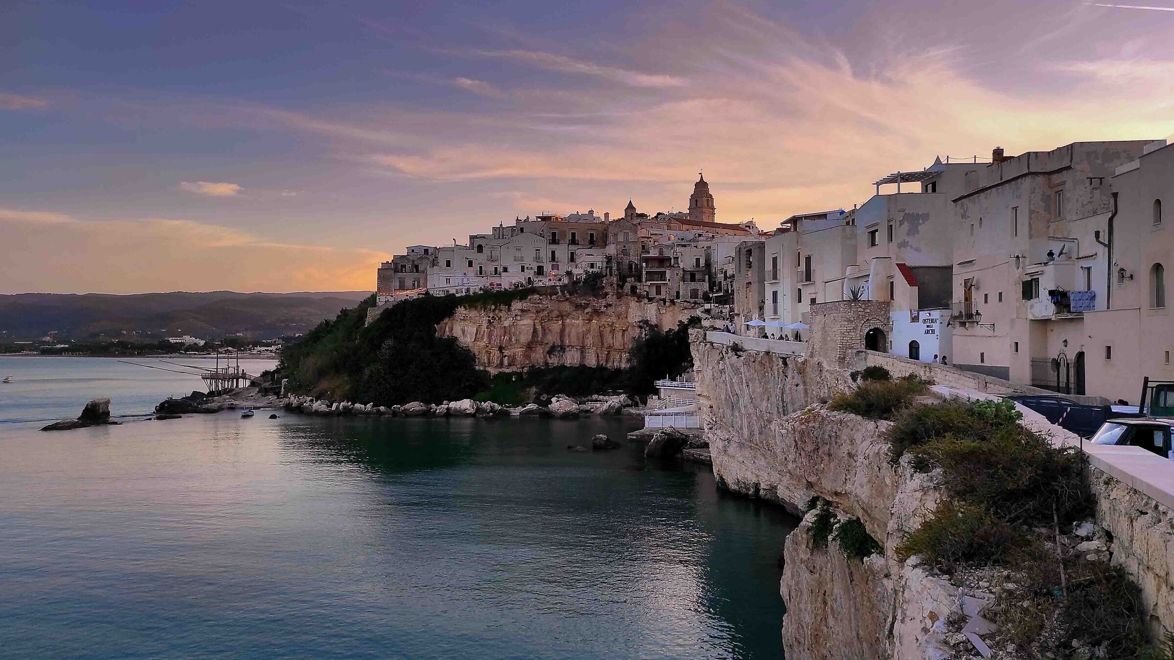 Vieste in the evening