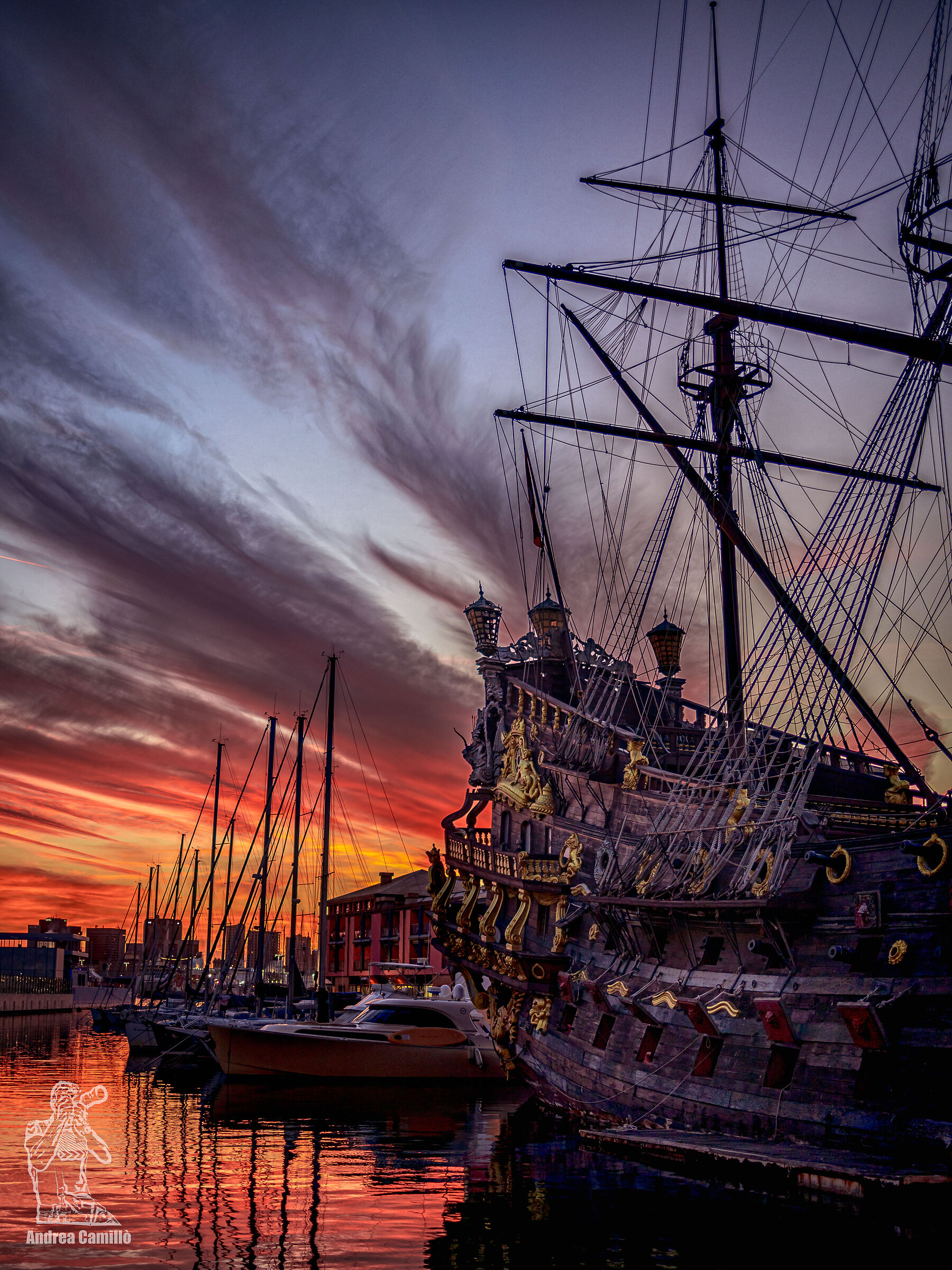 The Galleon at sunset