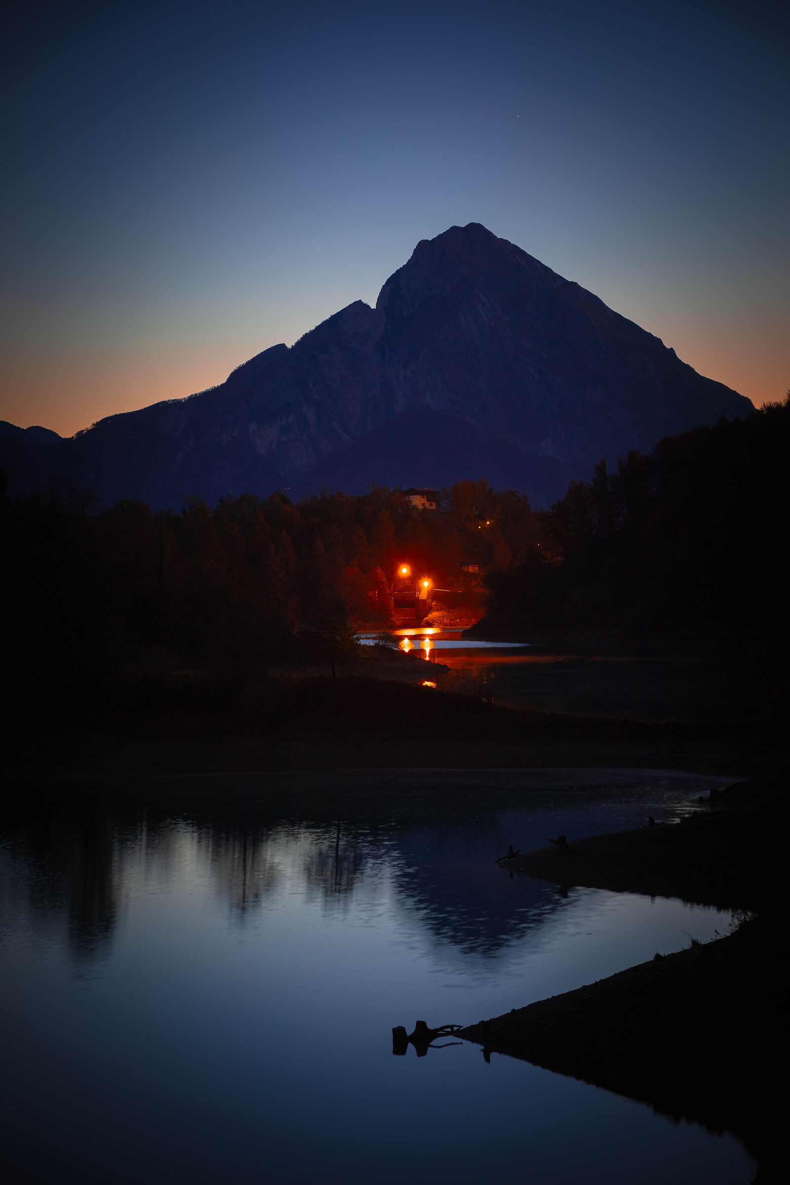 M.te Amariana from Lake Verzegnis to dawn