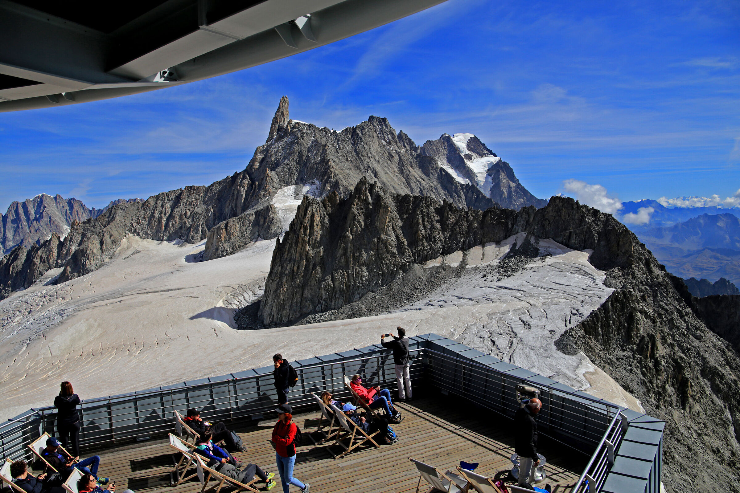 Dente del Gigante dalla Stazione di arrivo della Skyway