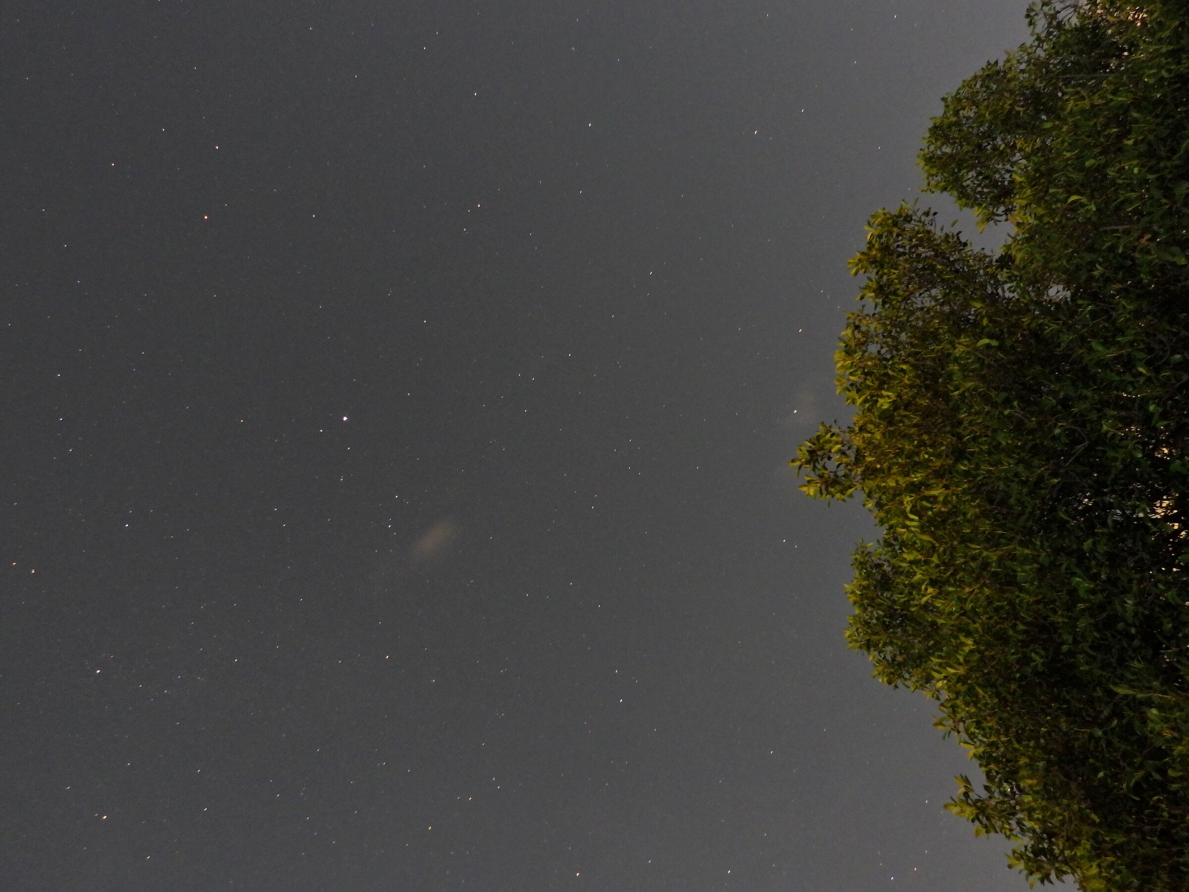 Sky in front of the house