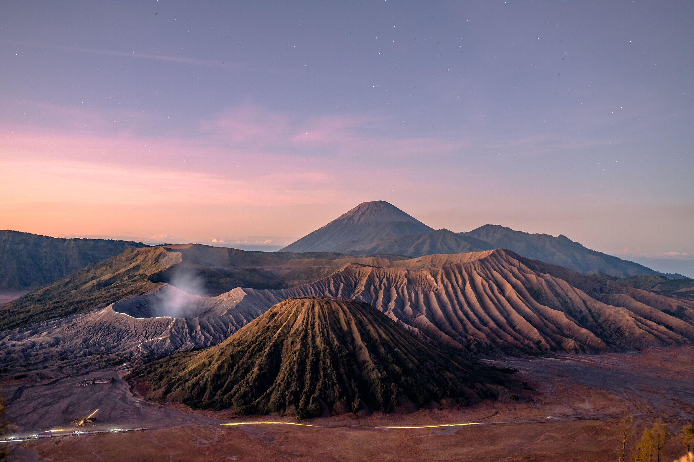 Il Bromo prima dell'alba