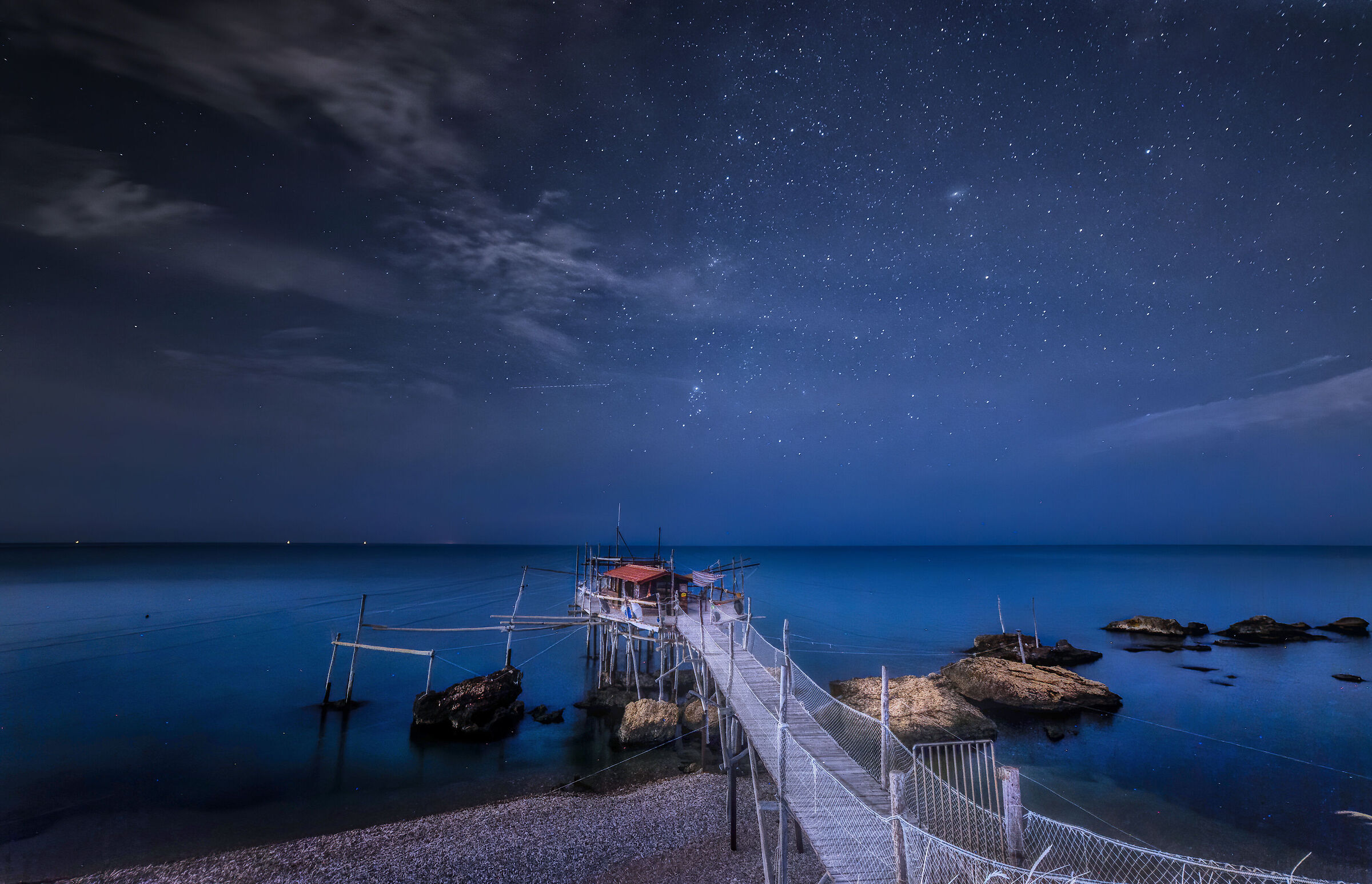 Cielo stellato sul Trabocco