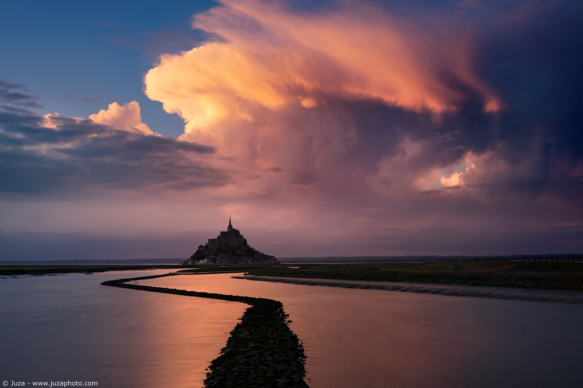 Sunset at Mont Saint Michel