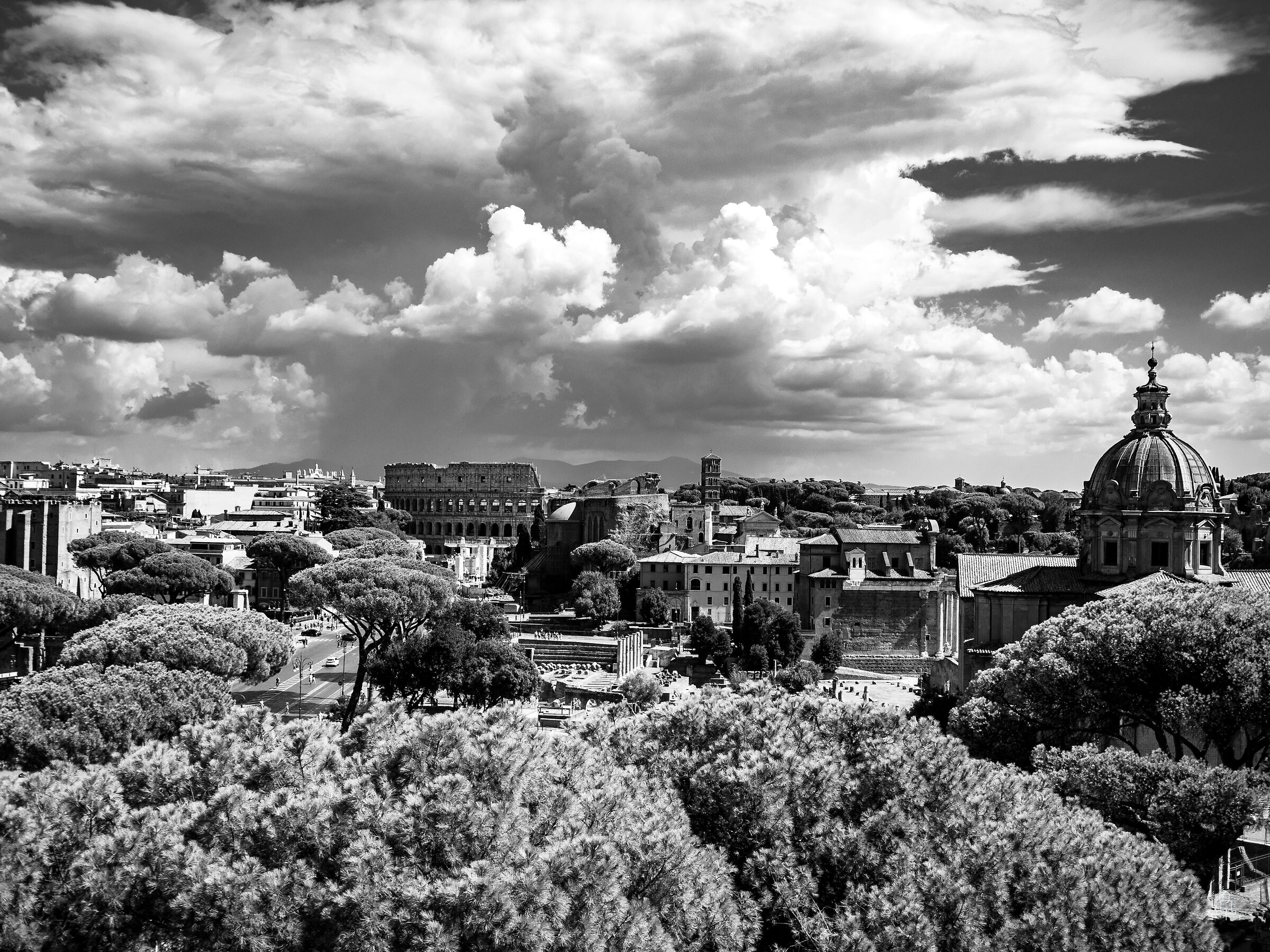 Temporale sulla Capitale