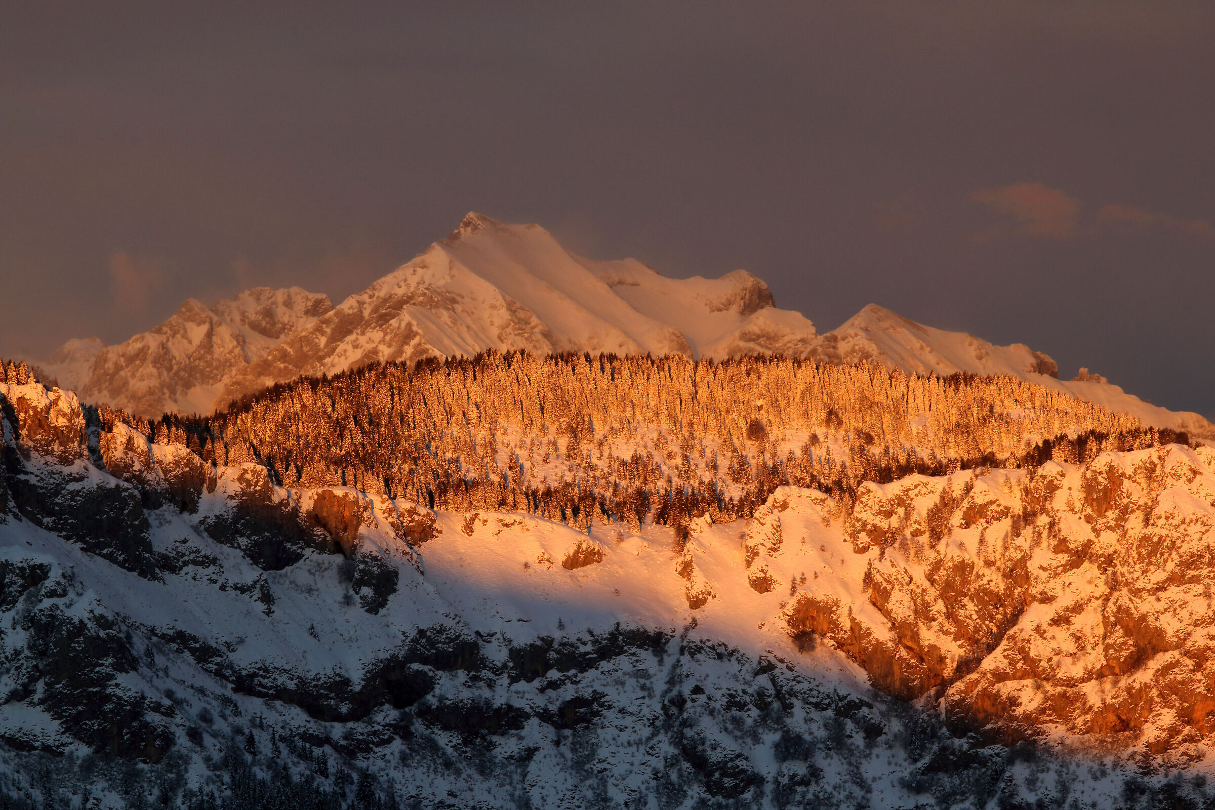 the caress of the evening ...