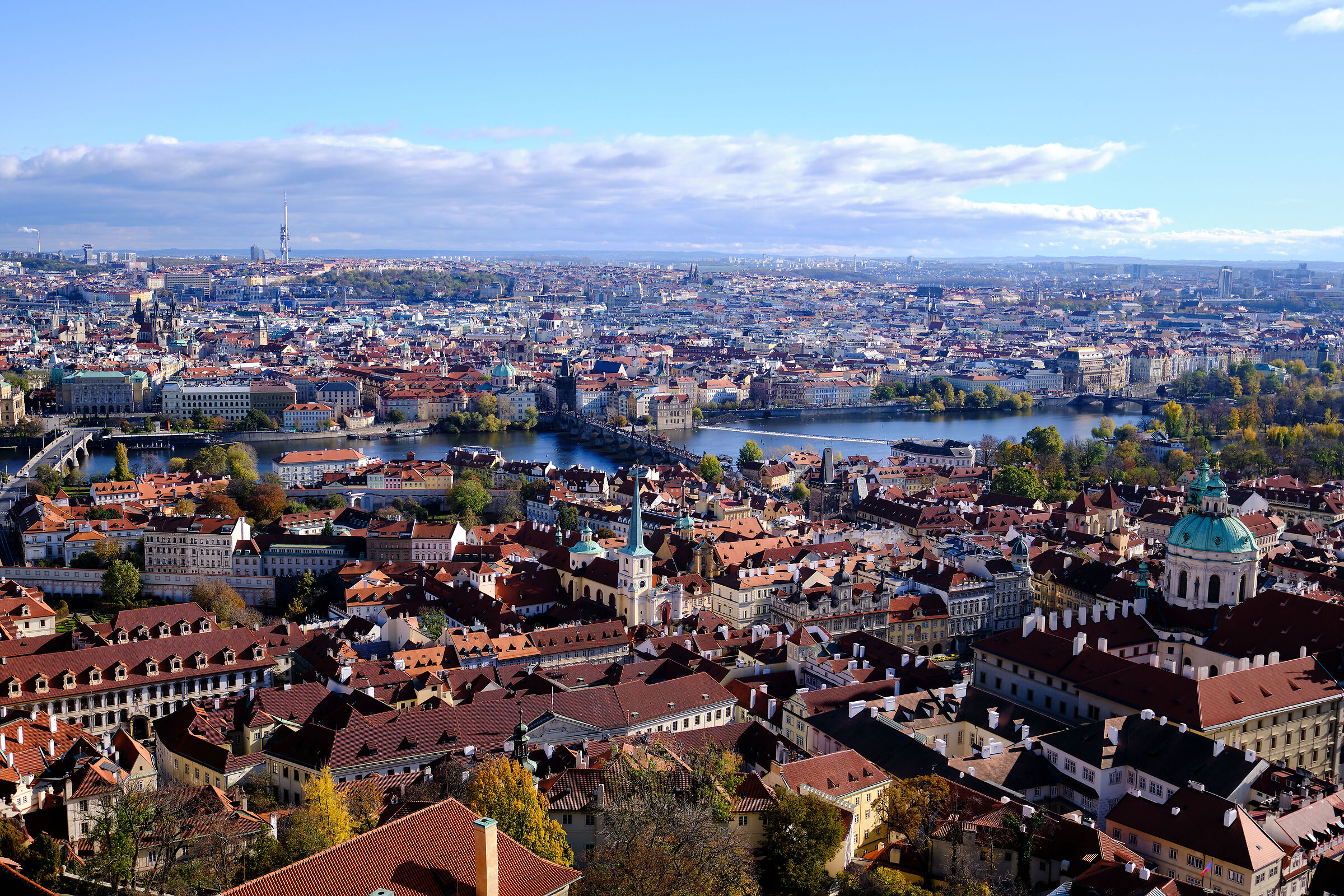 view over prague