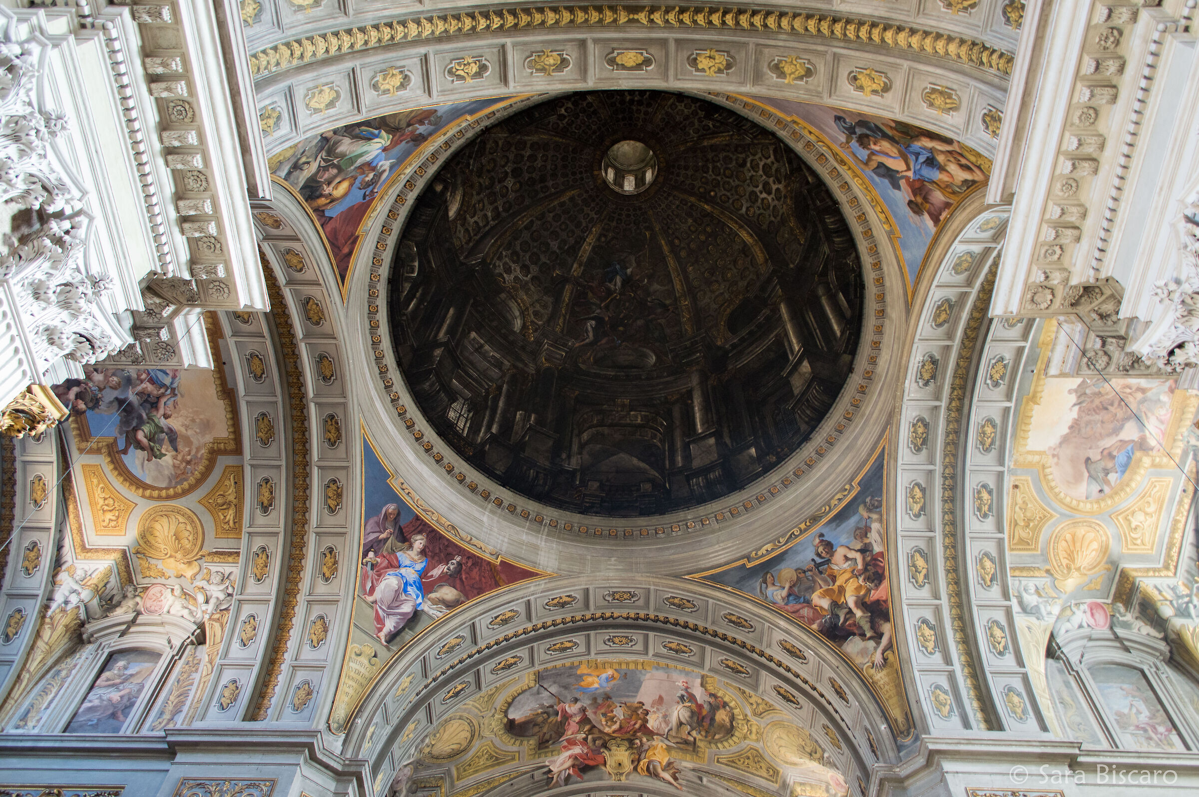 La cupola finta nella chiesa di Sant'Ignazio di Loyola