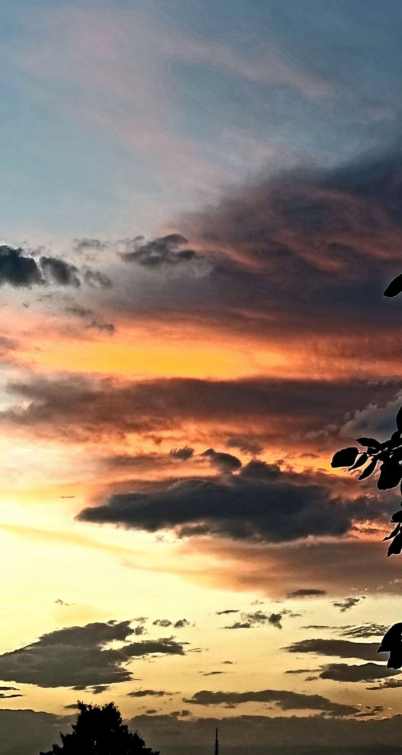 Nuvole al tramonto