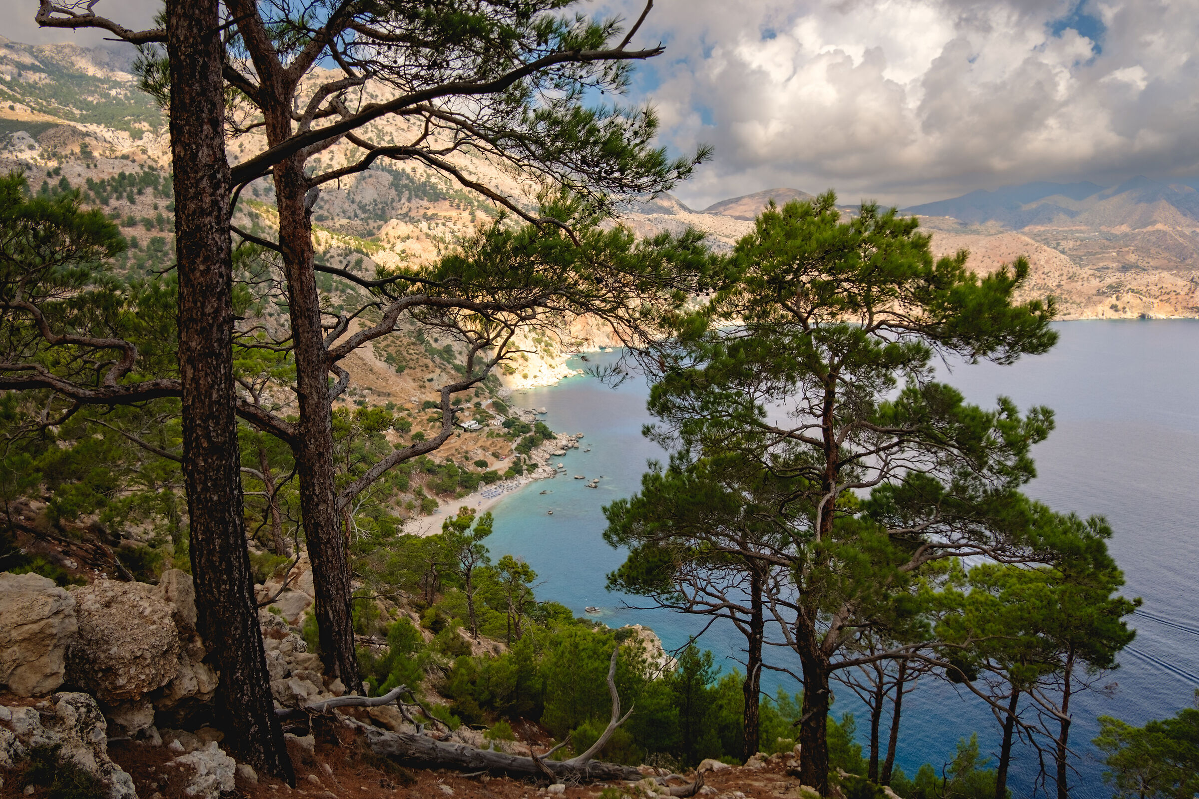 Karpathos , la costa dall'alto