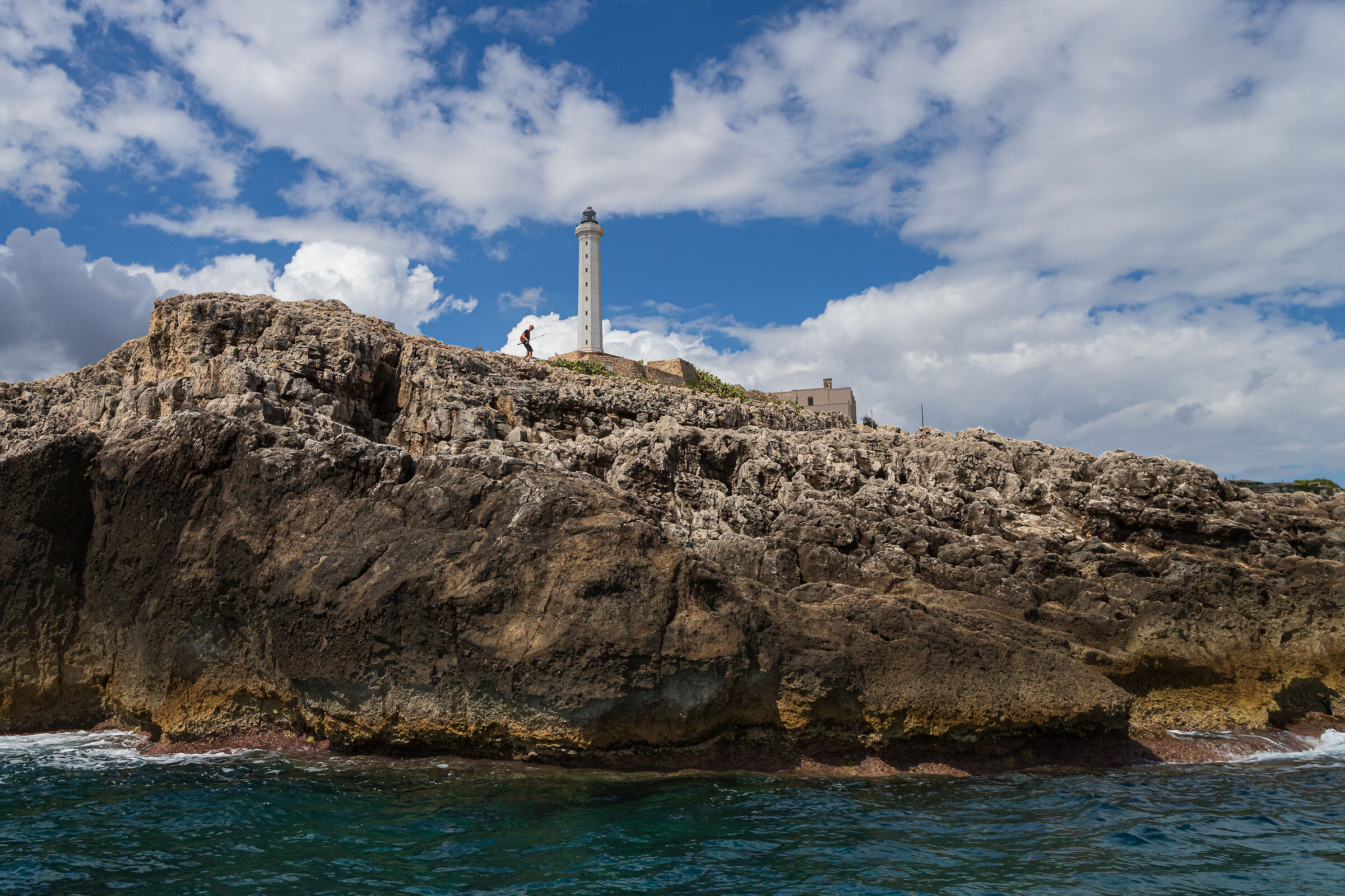 The lighthouse fisherman