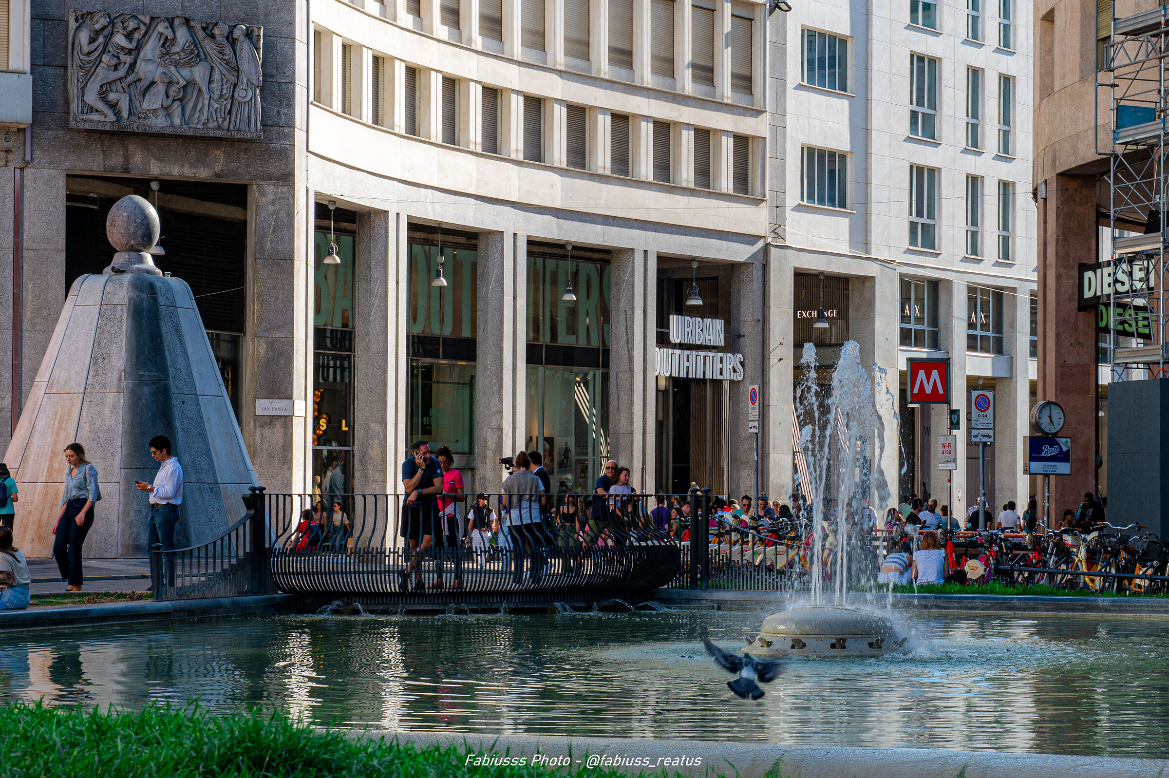 il piccione assetato