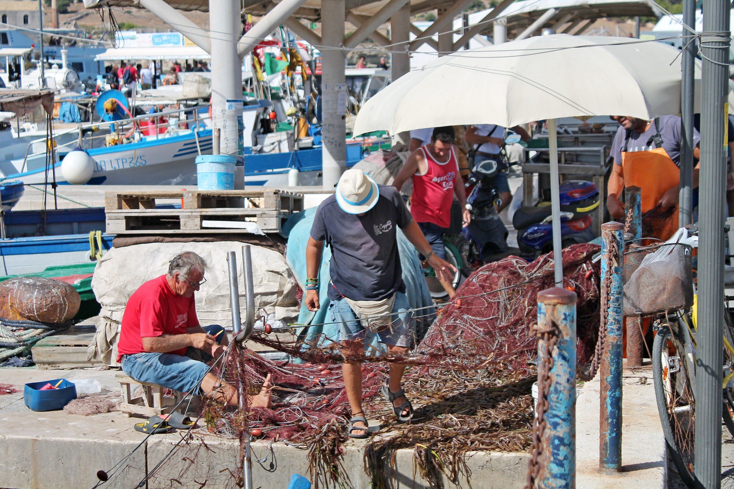 Pescatori dell'isola di Favignana
